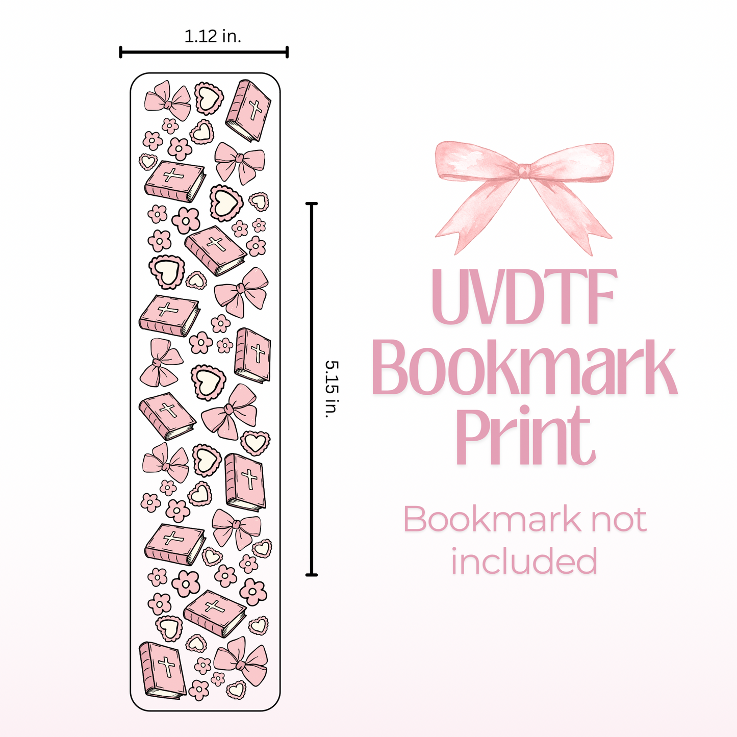 Pink Bible Double Sided Bookmark