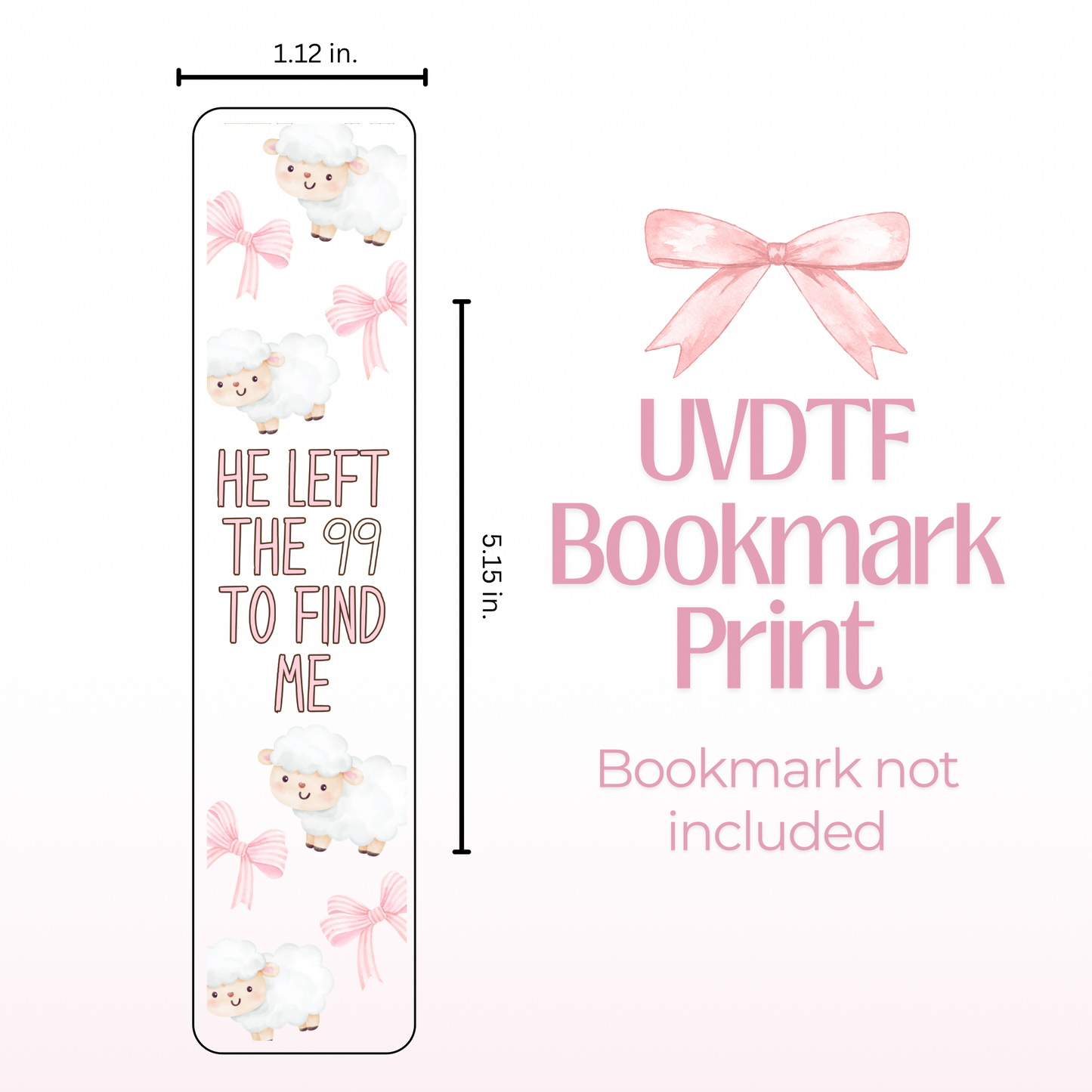 He Left the 99 Double Sided Bookmark