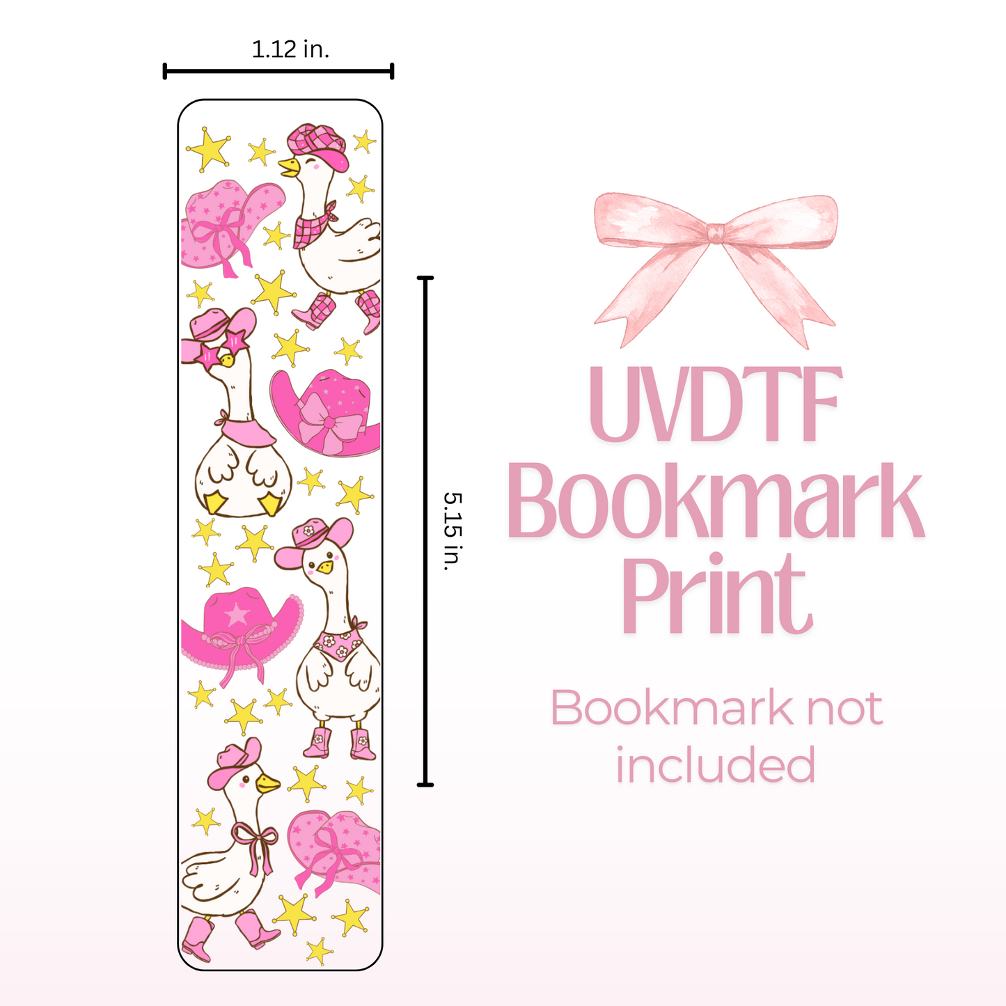 Wester Goose Double Sided Bookmark