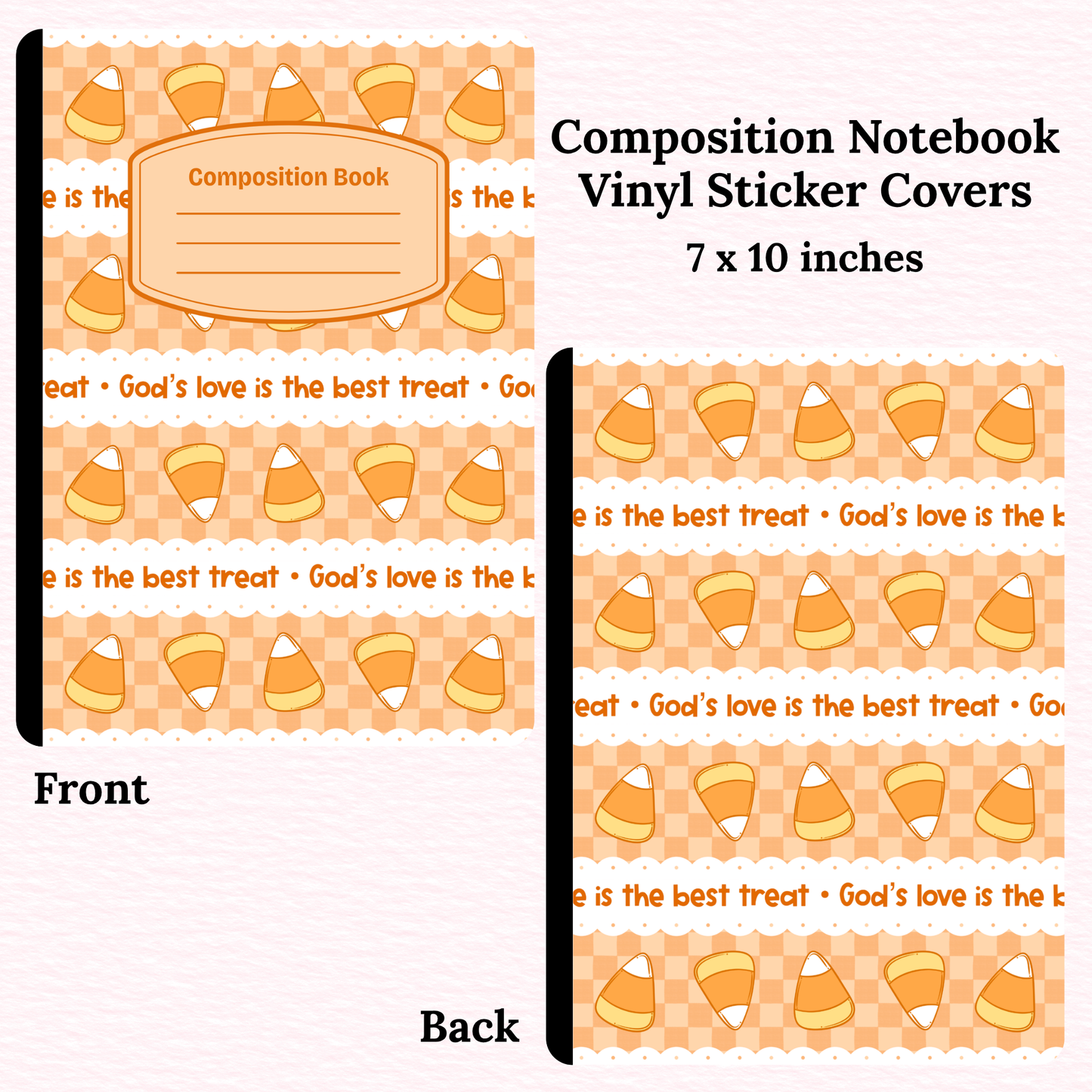 God's Love is Sweet Composition Notebook Vinyl Cover