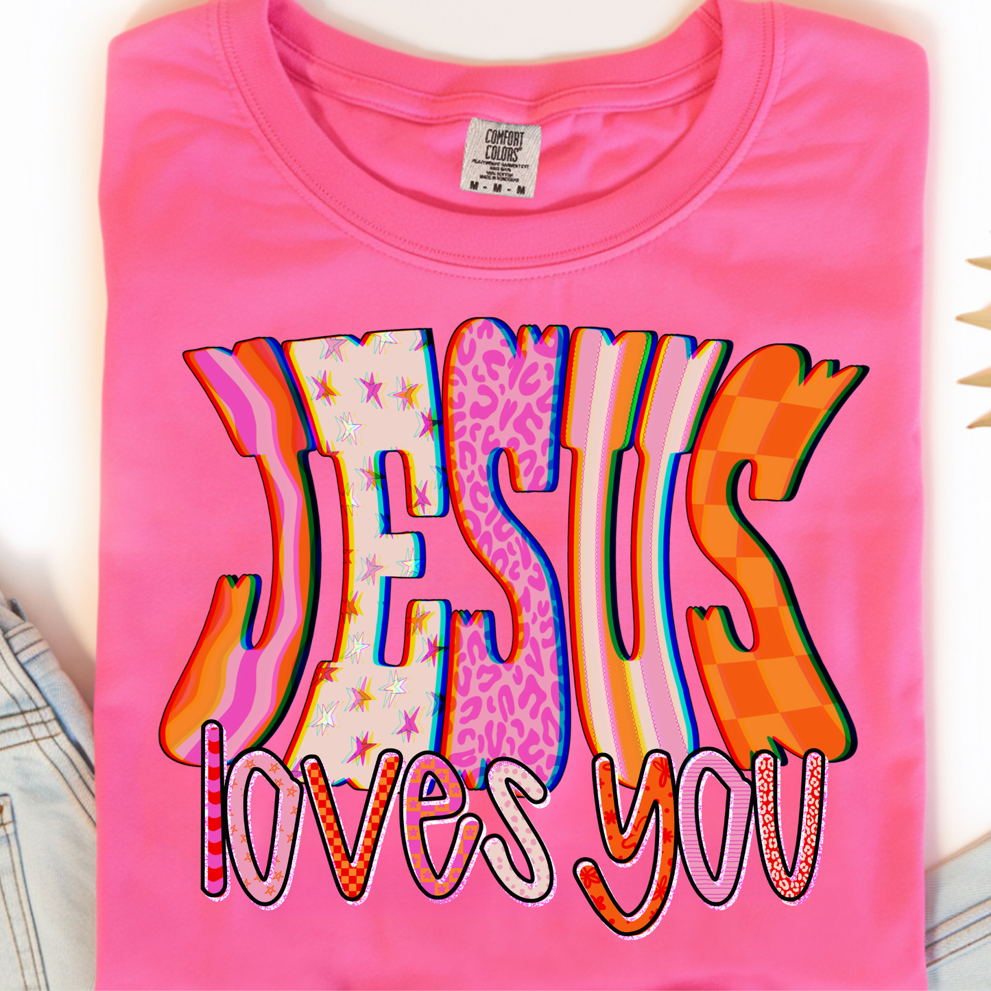 Jesus Loves You DTF Print