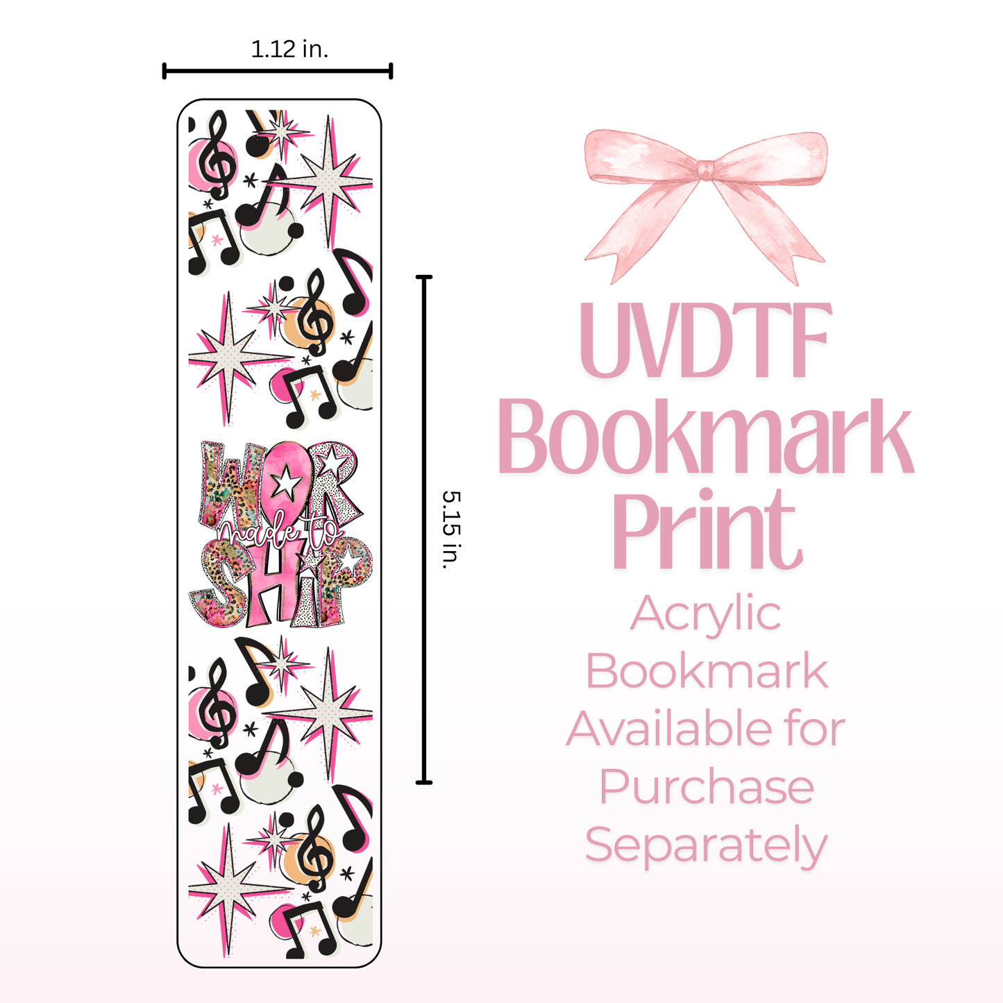 Made to Worship Double Sided Bookmark