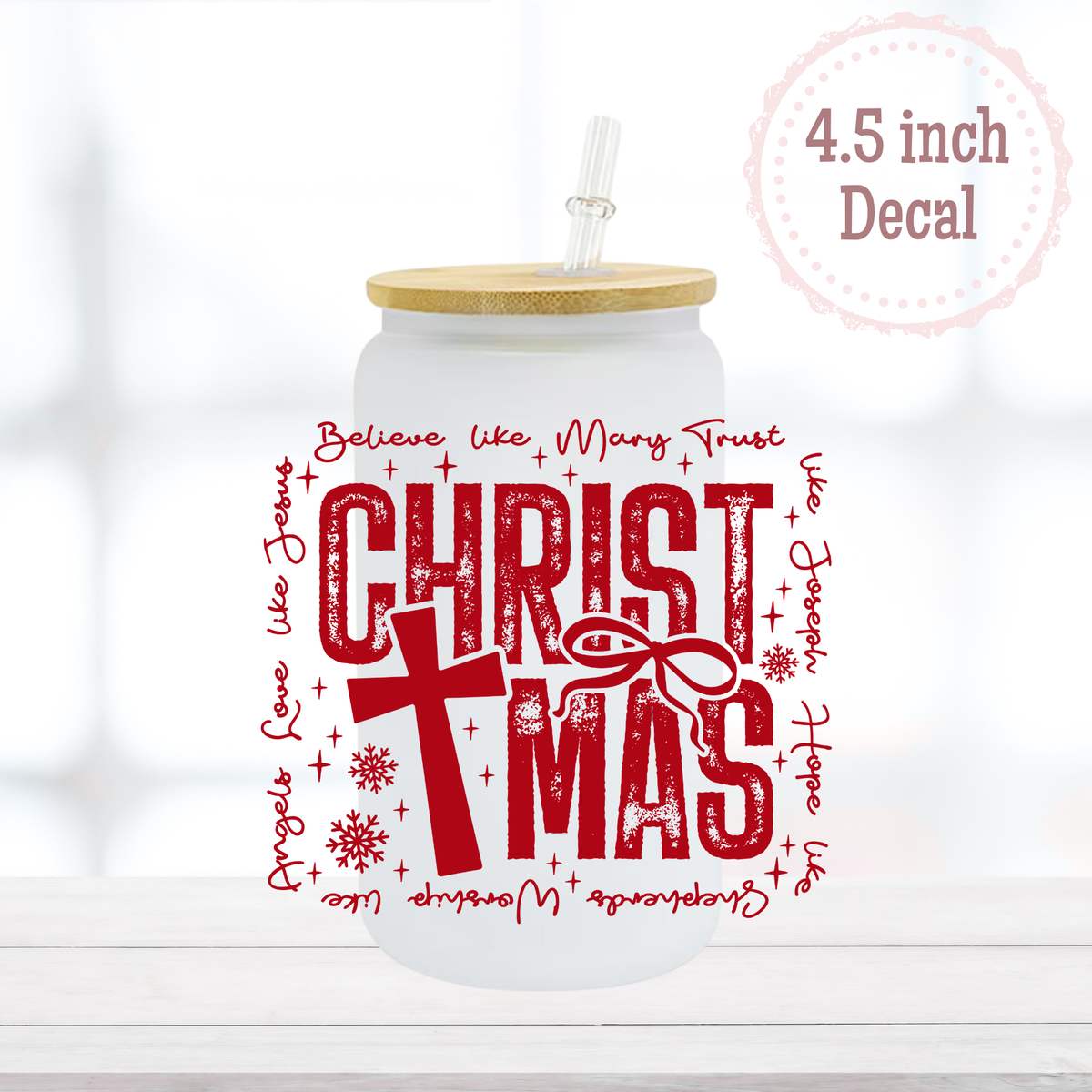 CHRISTmas UVDTF Decal