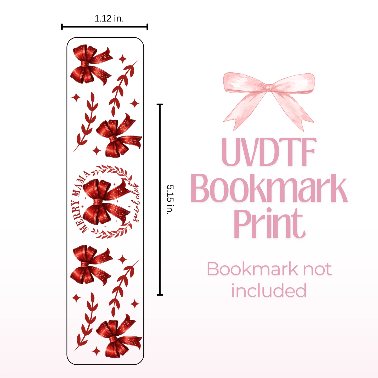 Merry Mama Double Sided Bookmark