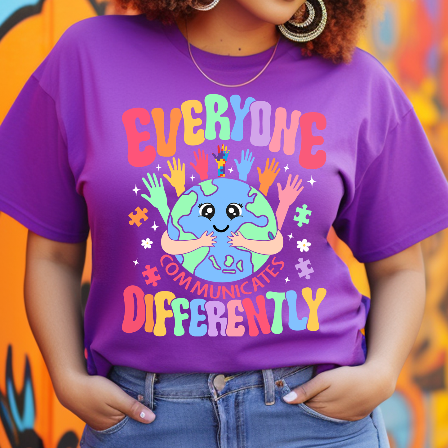 Communicates Differently DTF Print