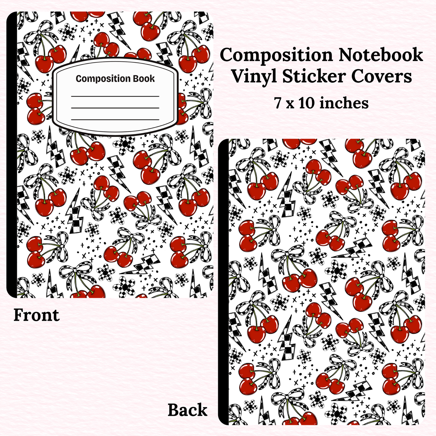 Cherries Composition Notebook Vinyl Cover