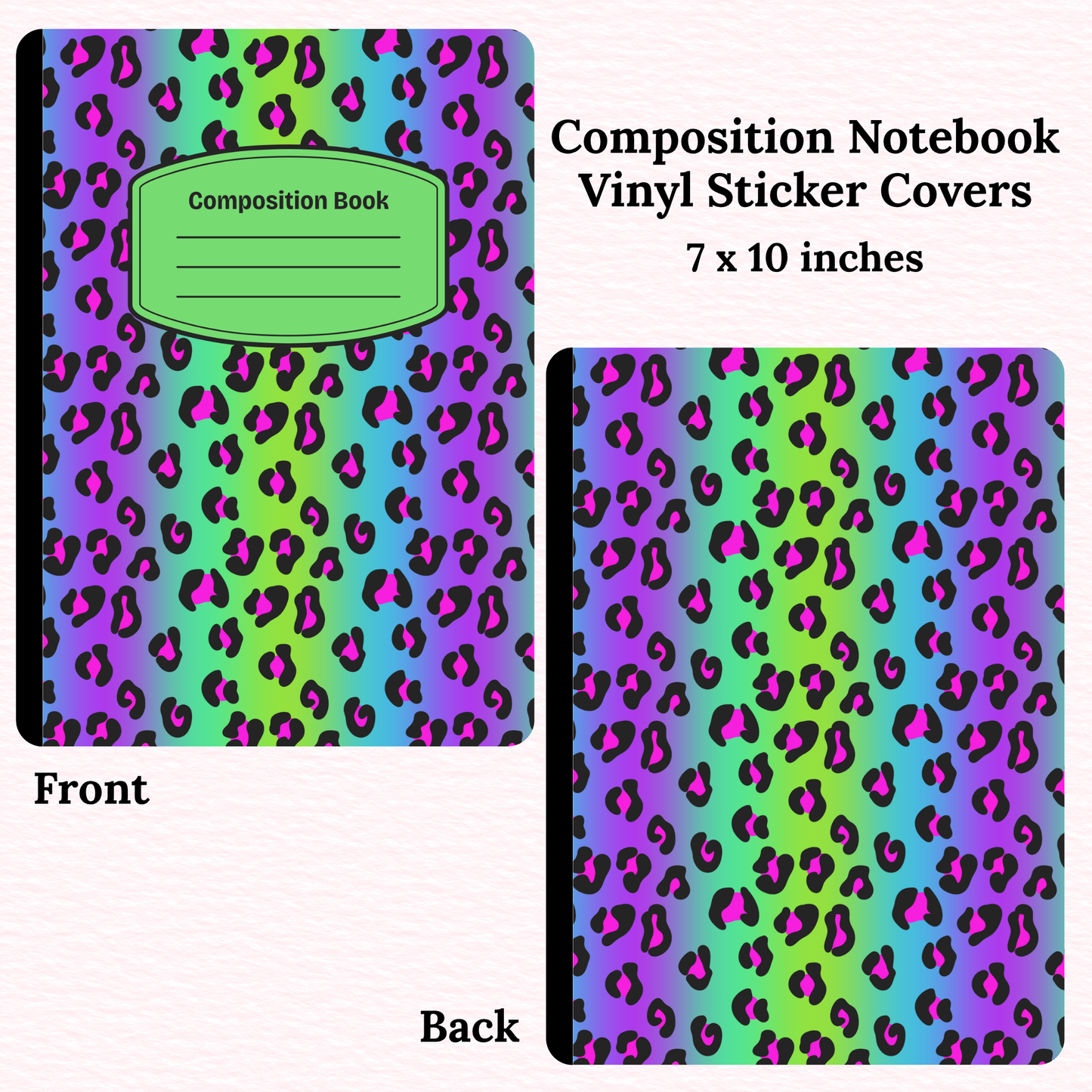 Animal Print Composition Notebook Vinyl Cover