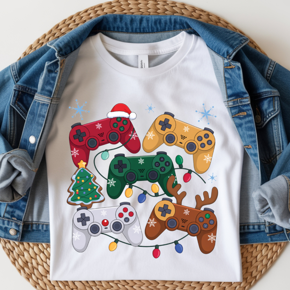 Christmas Gaming Kids DTF Print