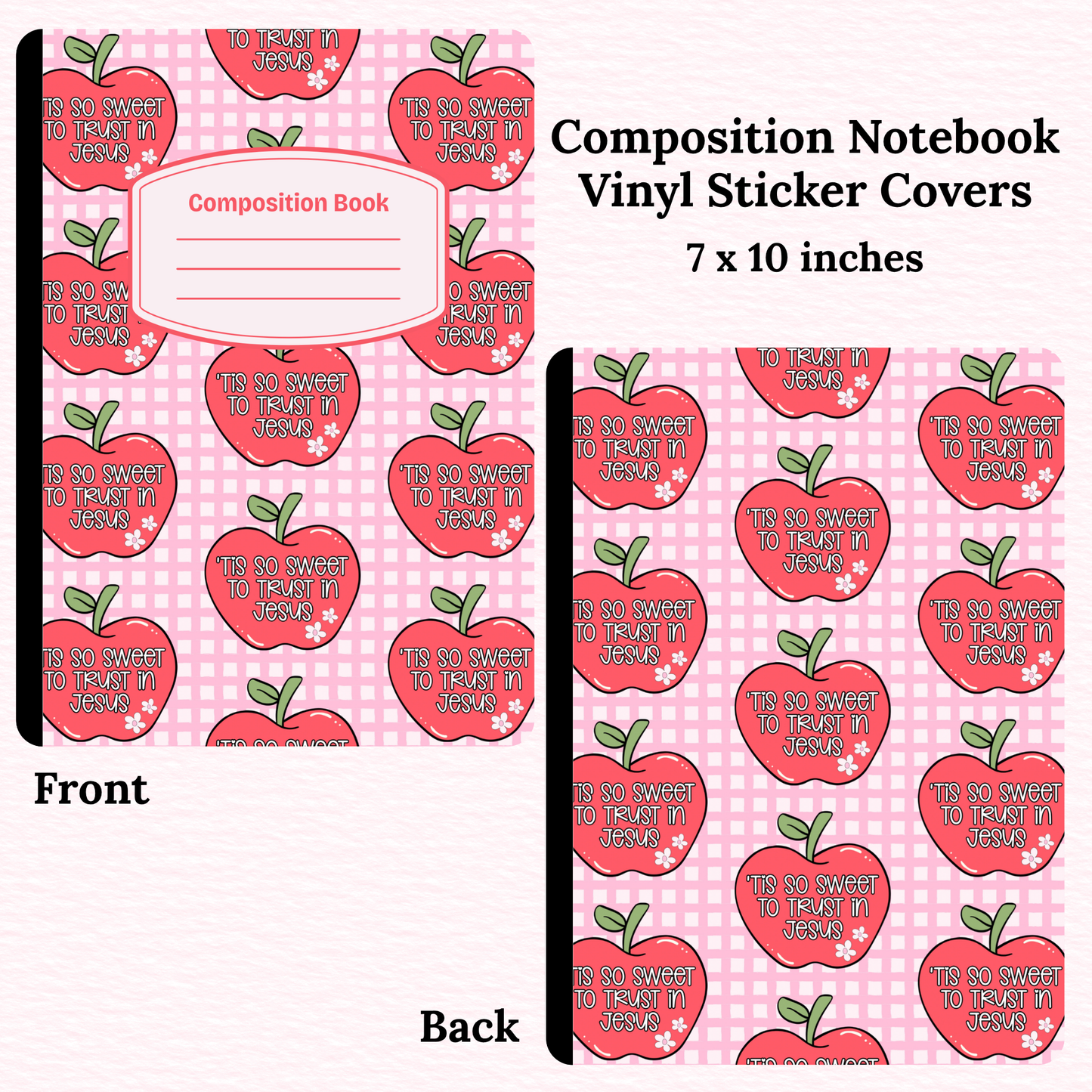 God's Love Apples Composition Notebook Vinyl Cover