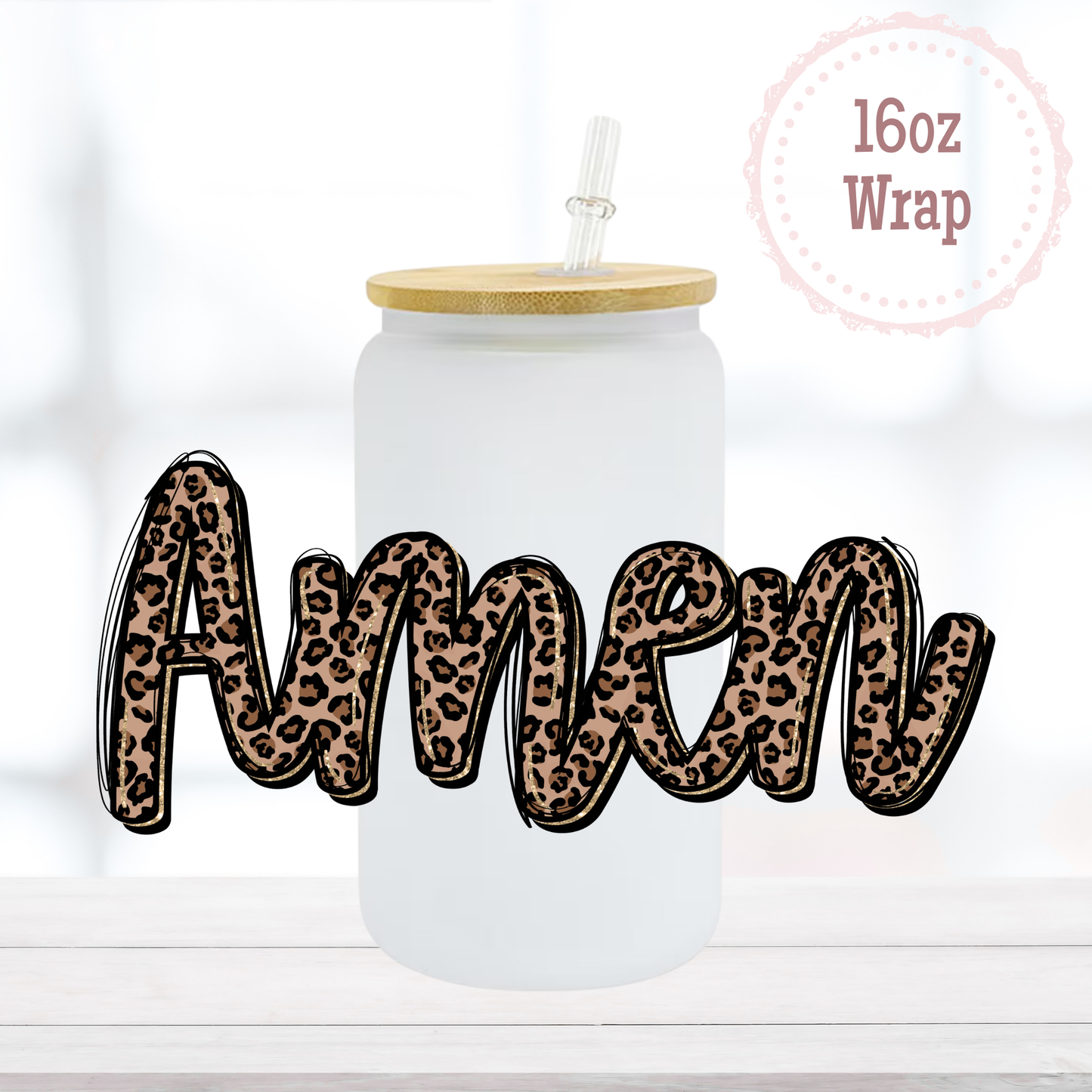 Amen 16oz UVDTF Cup Wrap