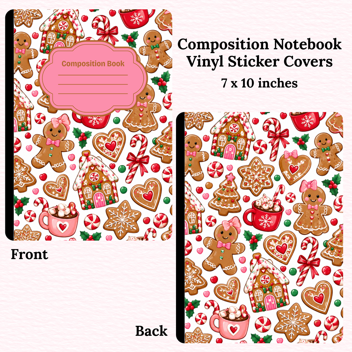 Gingerbreads Composition Notebook Vinyl Cover