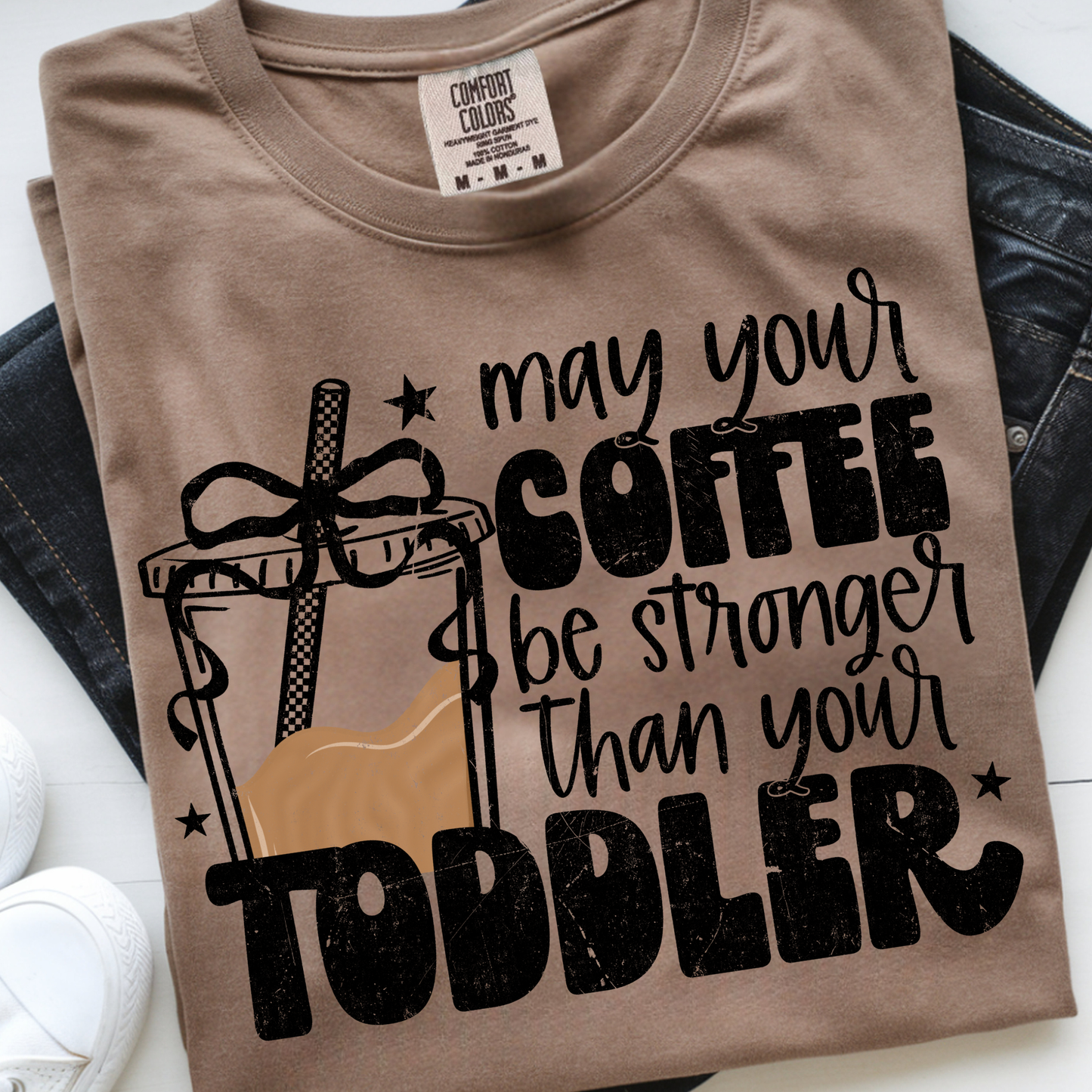 Coffee and Toddler DTF Print