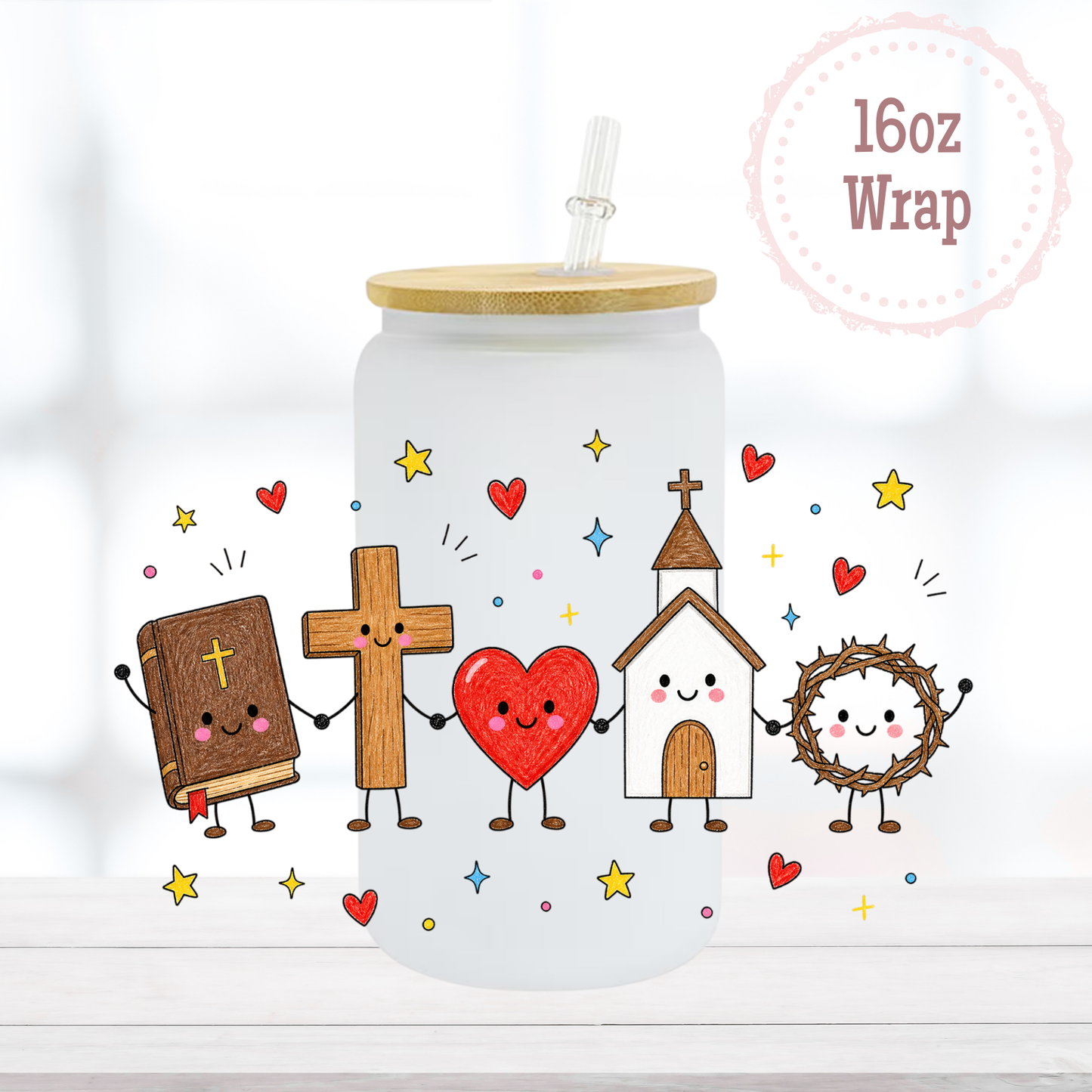Church Cuties 16oz UVDTF Cup Wrap