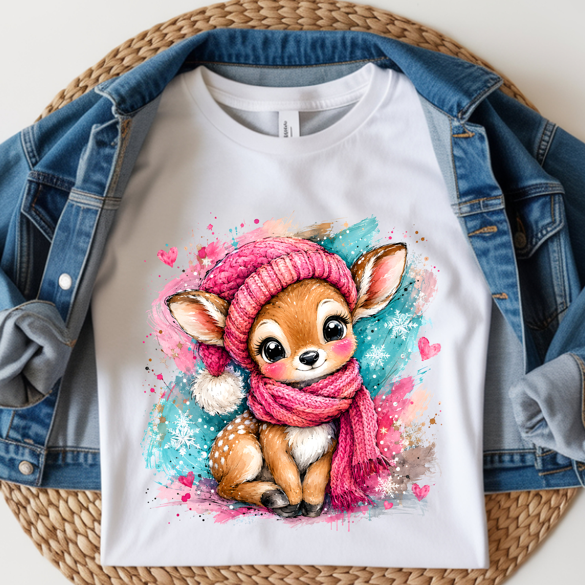 Cute Deer Kids DTF Print