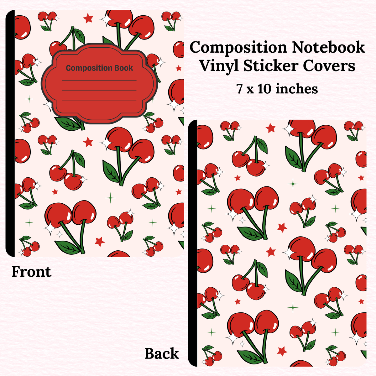 Cherries Composition Notebook Vinyl Cover