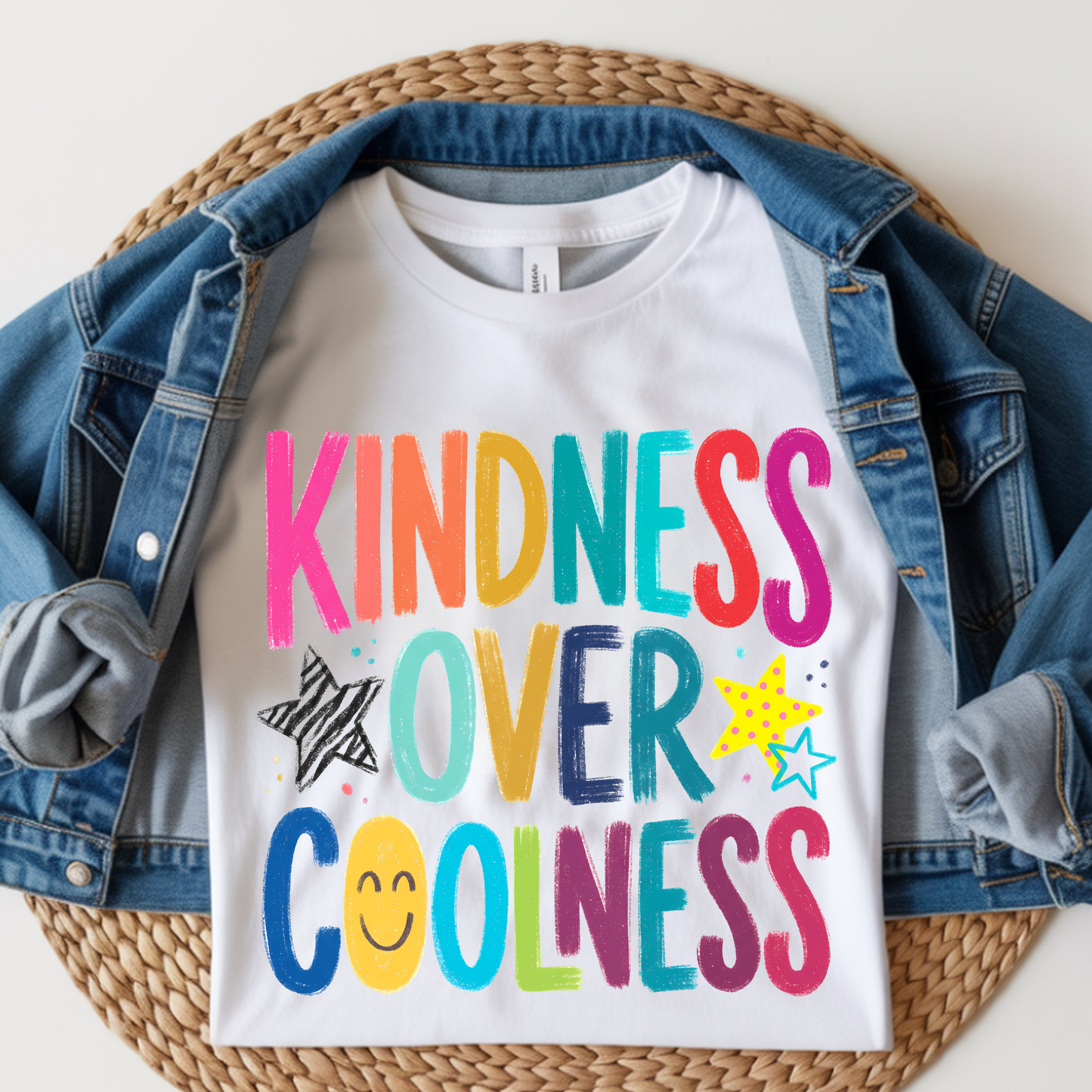 Kindness Over Coolness Kids DTF Print