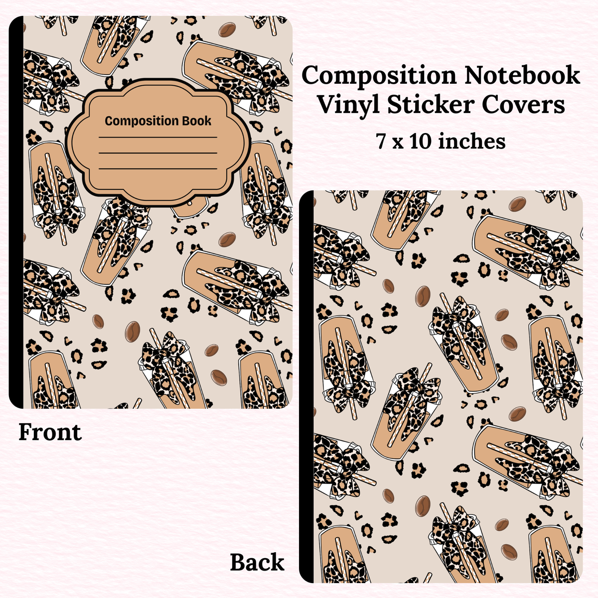 Coffee Composition Notebook Vinyl Cover