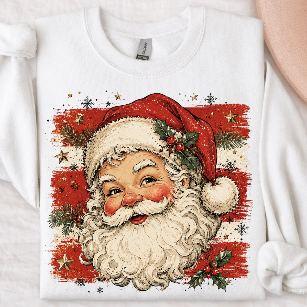 Vintage Santa DTF Print