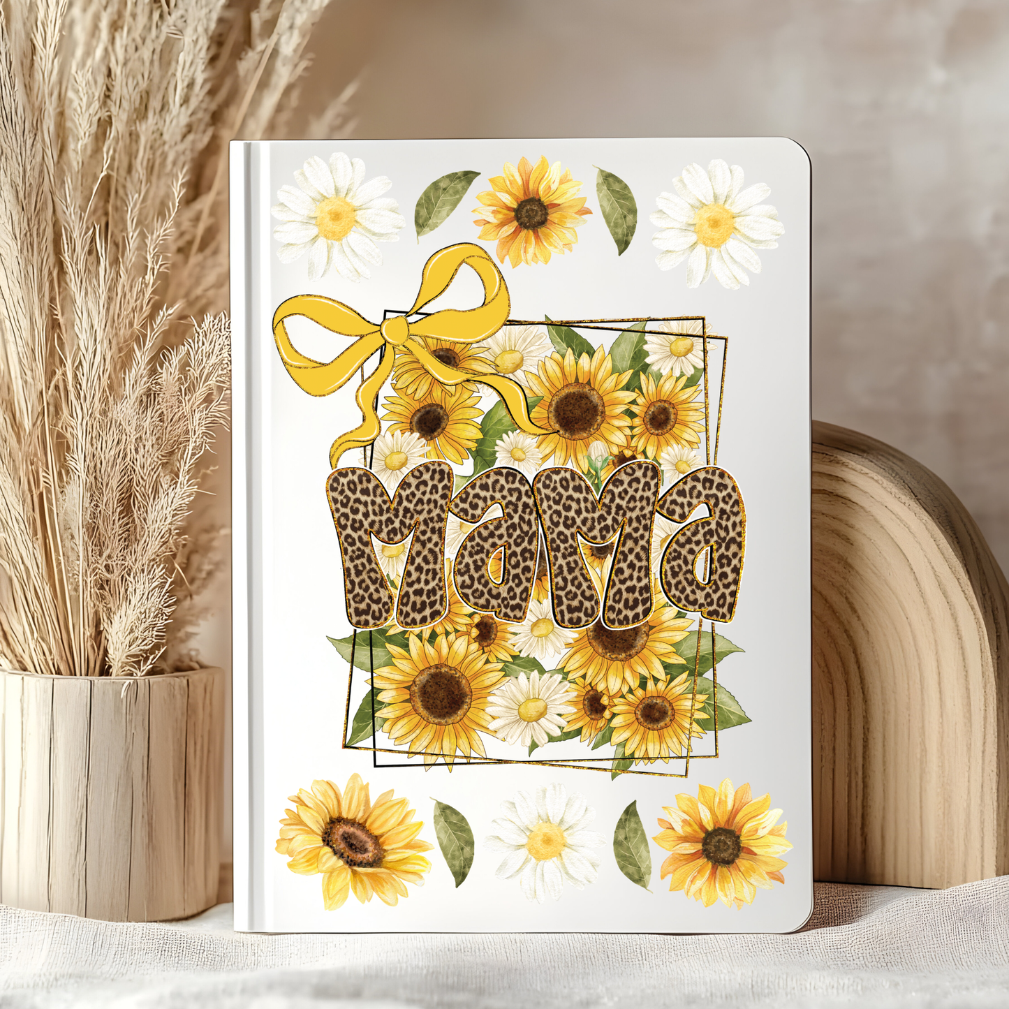 Mom Sunflower Notebook Decal