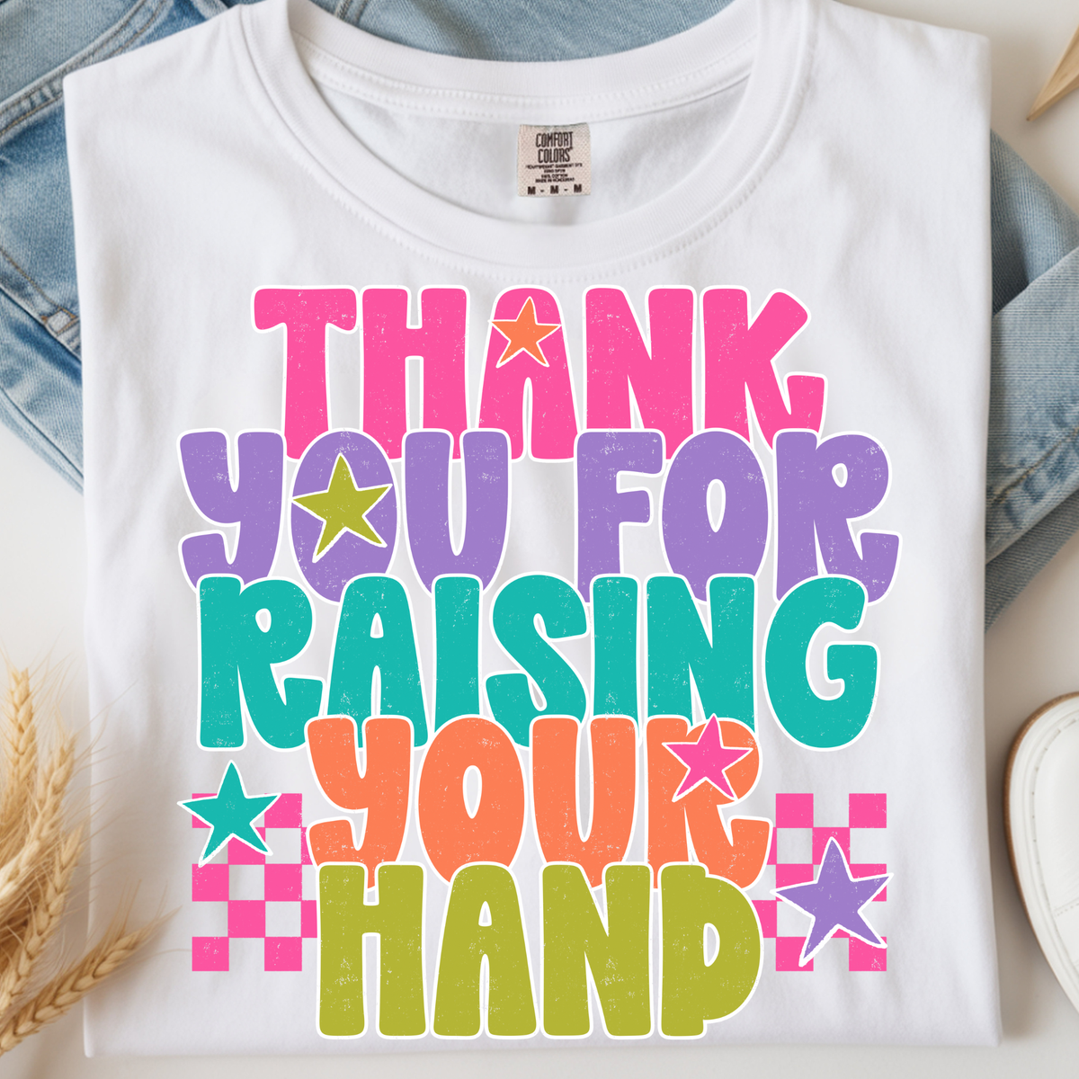 Raising Your Hand DTF Transfer