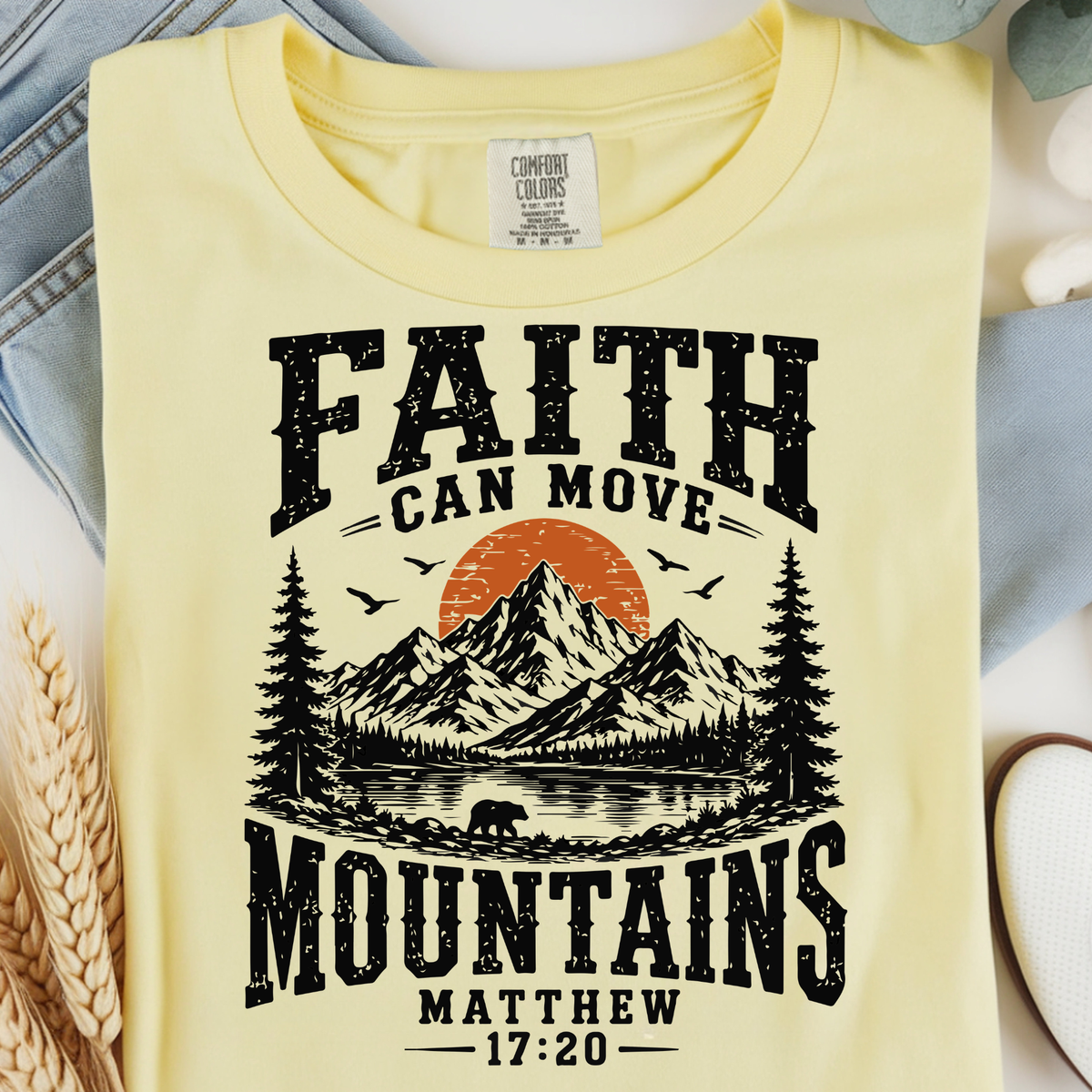 Faith Can Move Mountains DTF Transfer