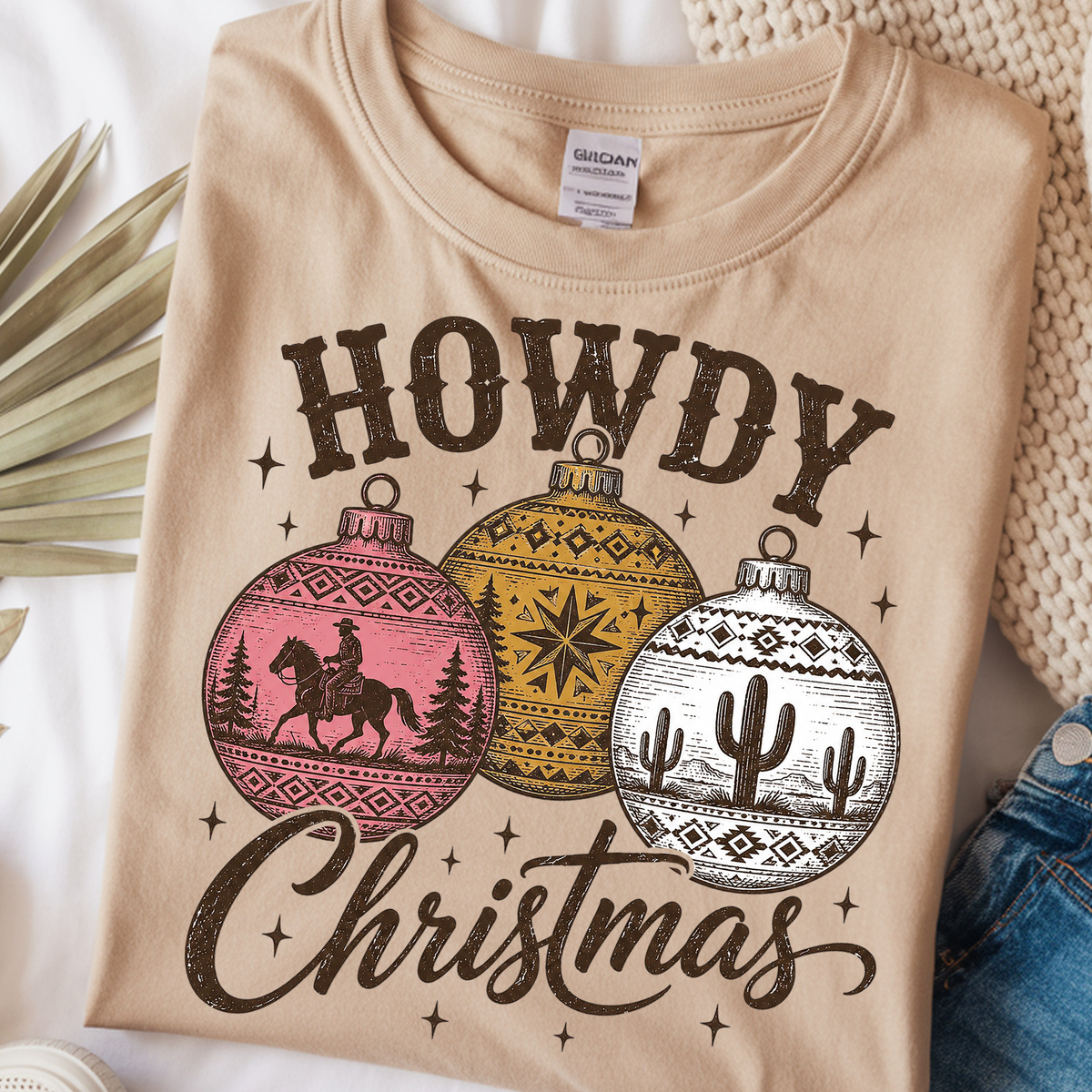 Howdy Christmas DTF Print