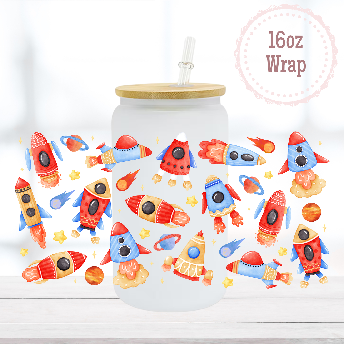 Rockets 16oz UVDTF Cup Wrap