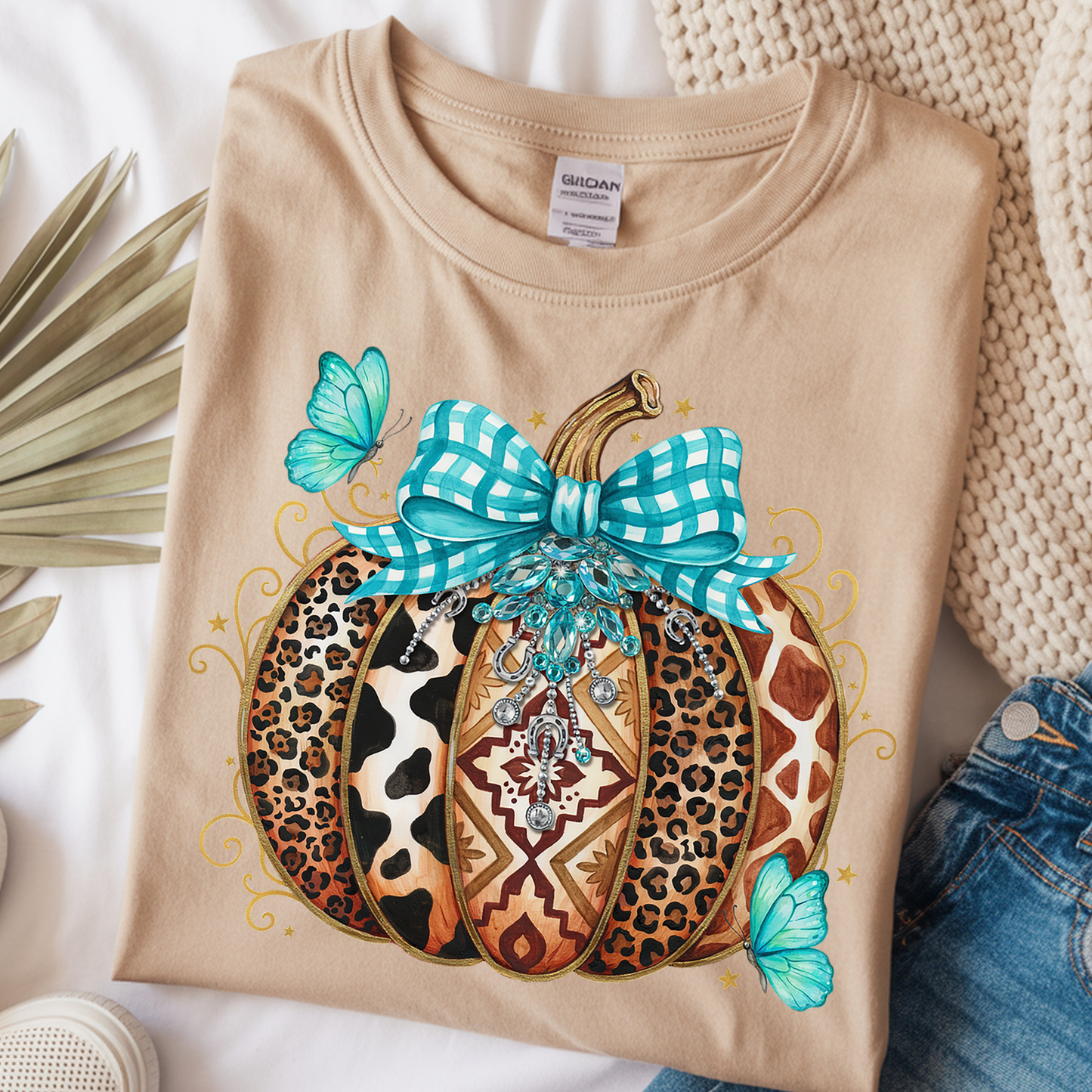 Western Pumpkins DTF Print