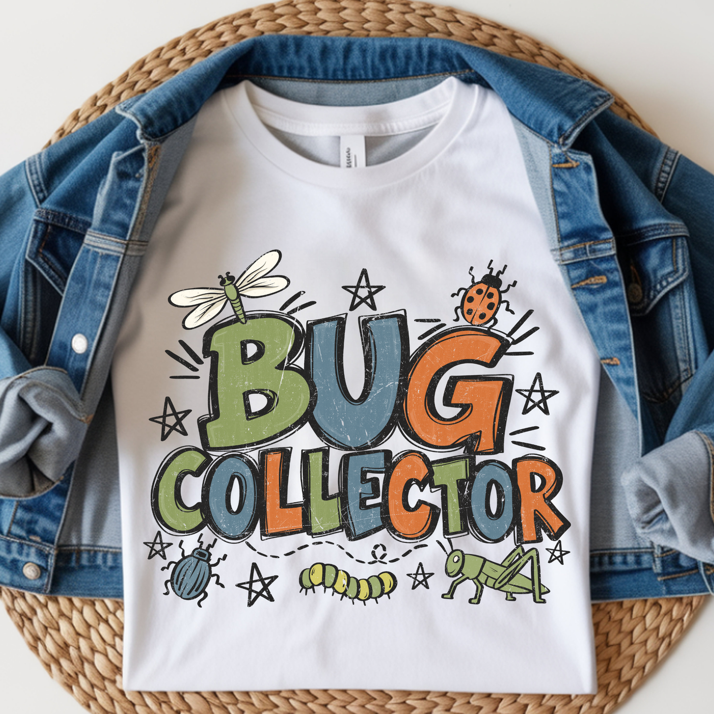 Bug Collector Kids DTF Print
