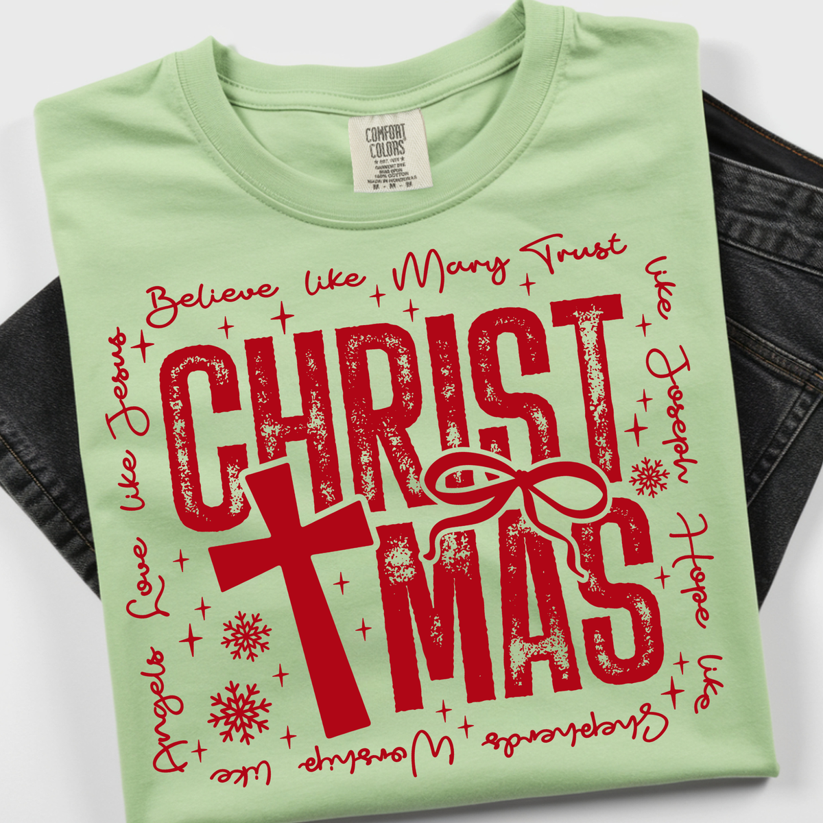 CHRISTmas Trees DTF Print