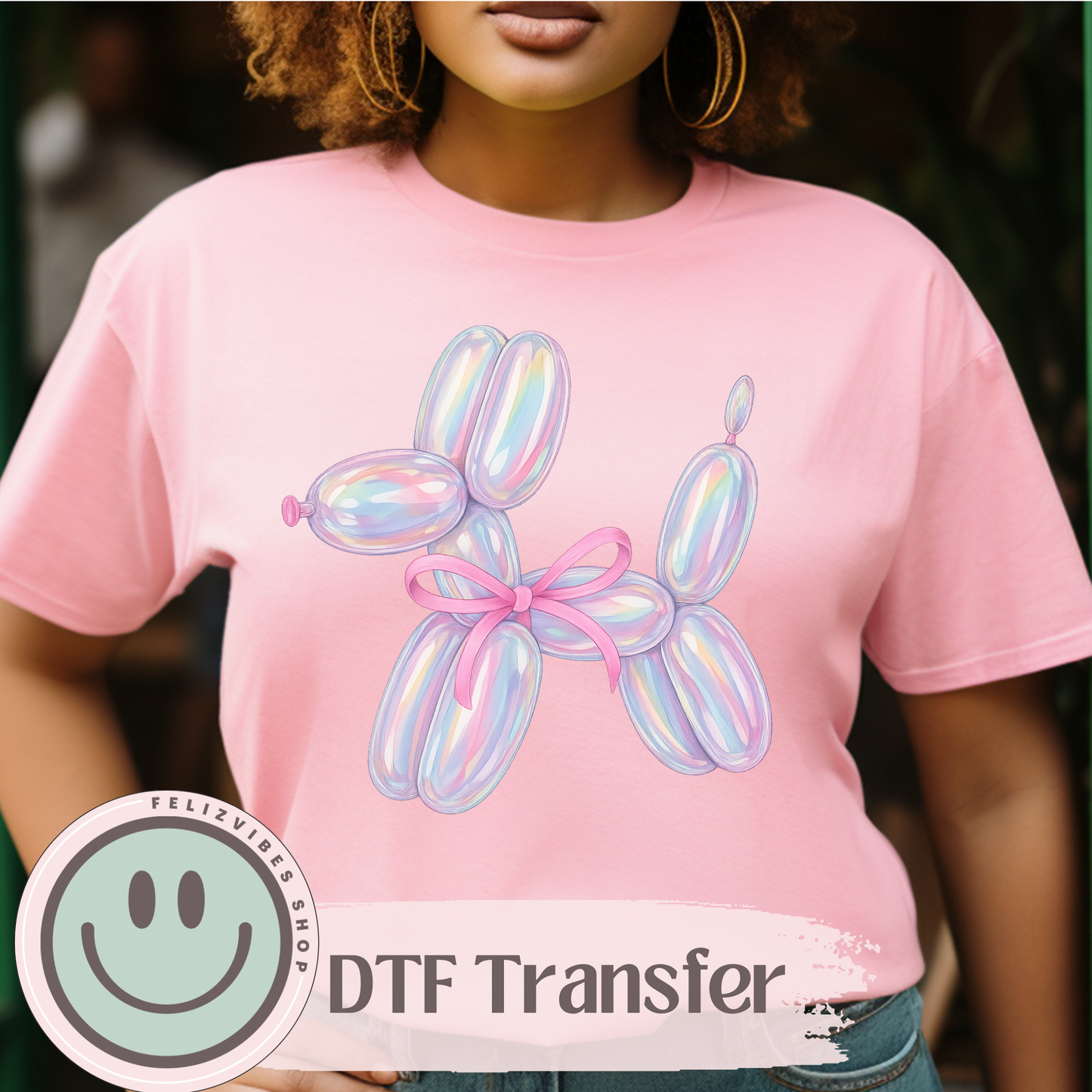 Balloon Dog DTF Print
