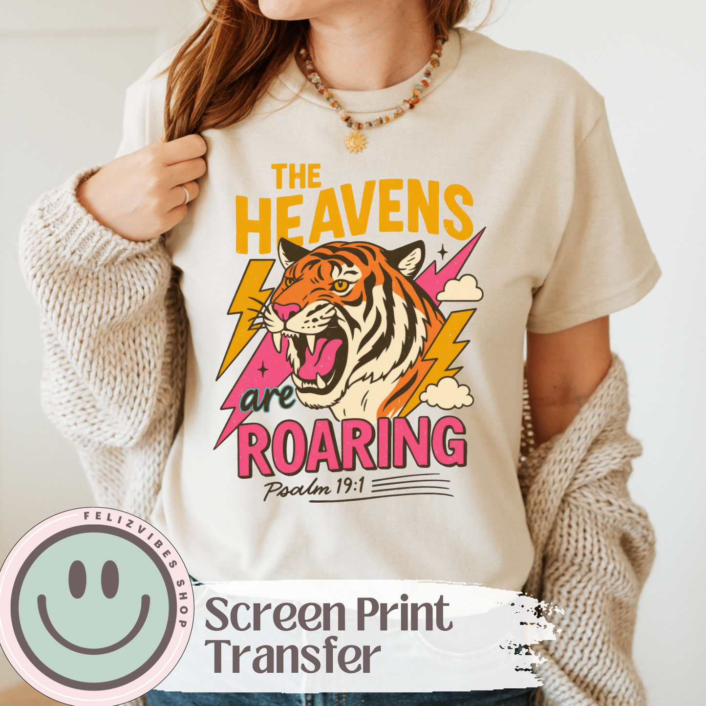 Heavens Roaring Screen Print