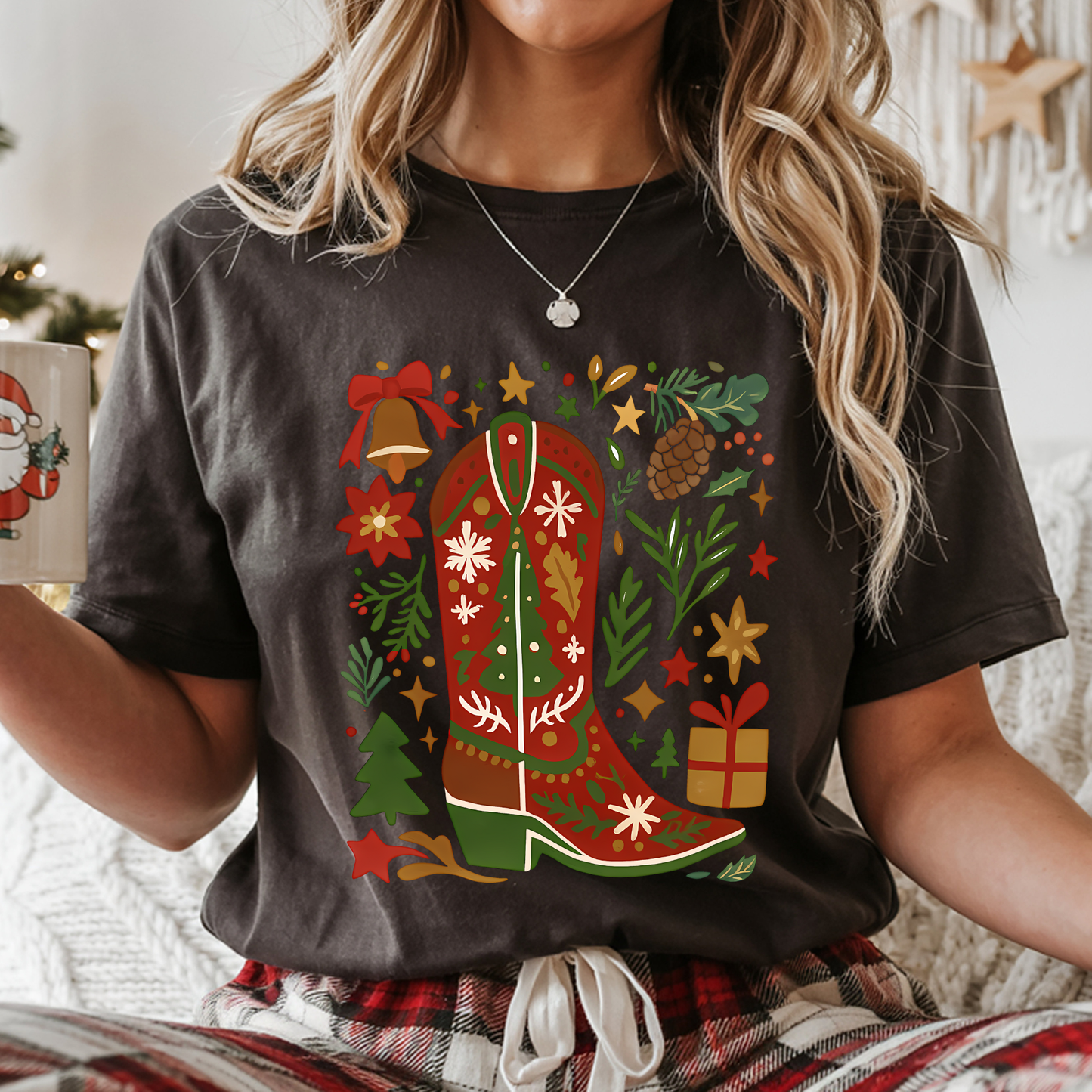 Christmas Boot DTF Print