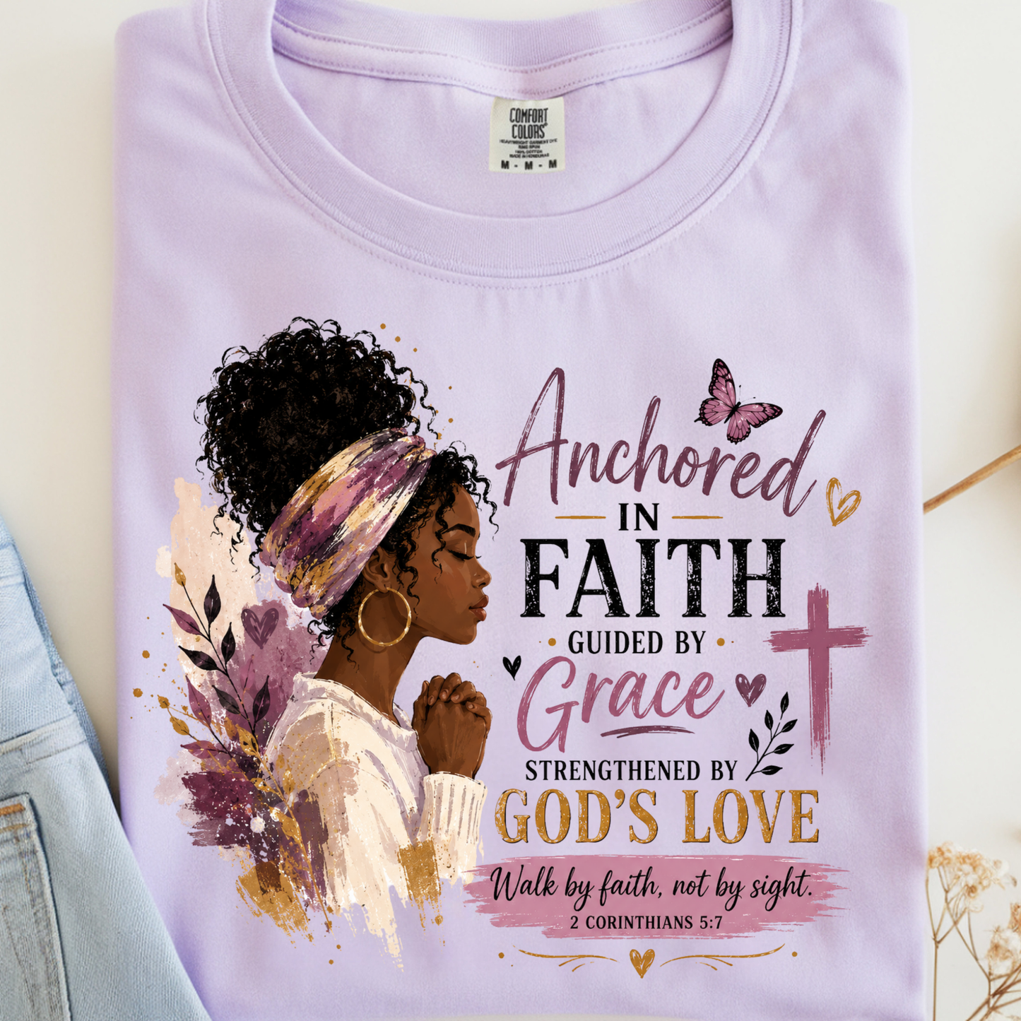 Anchored by Faith DTF Print