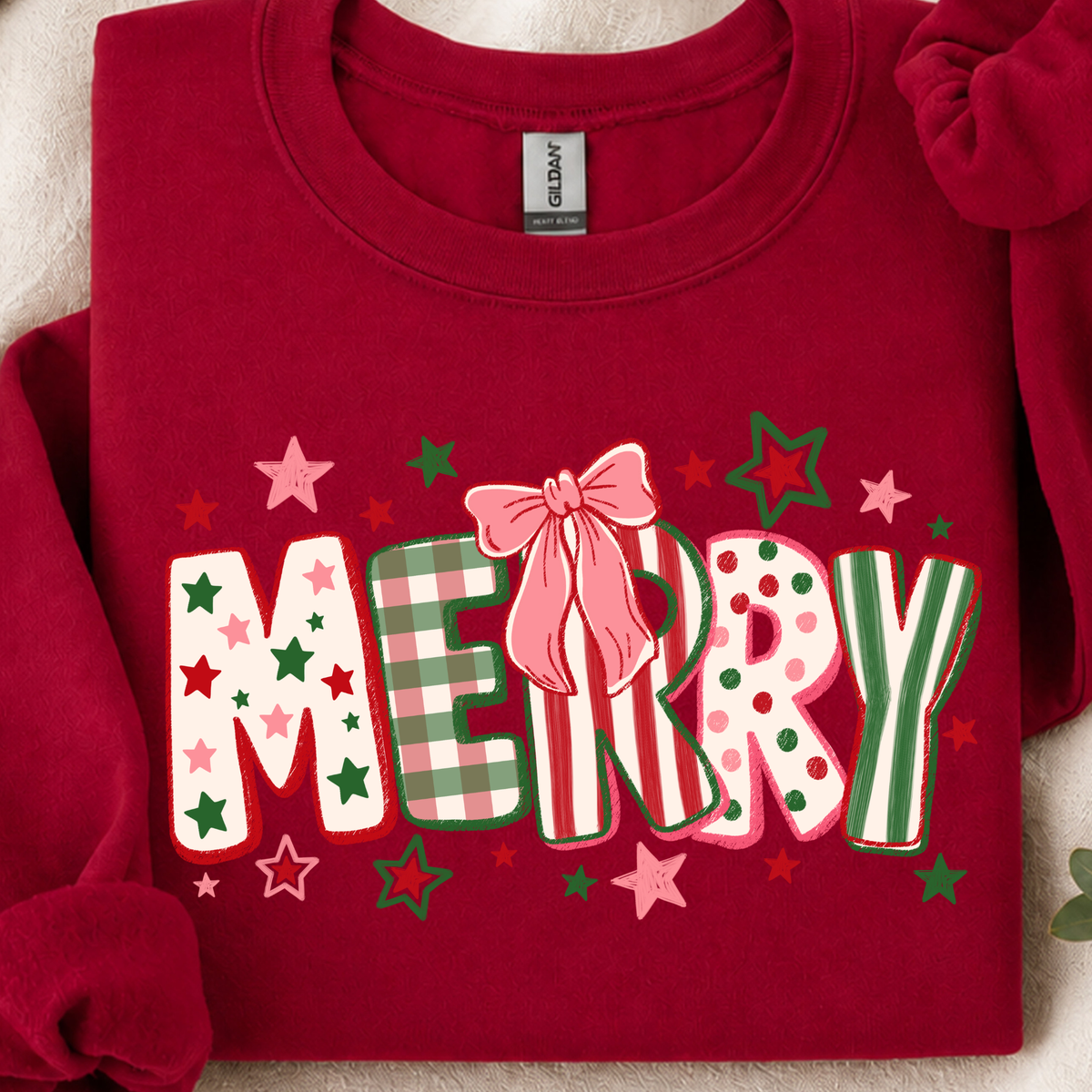 Merry DTF Print