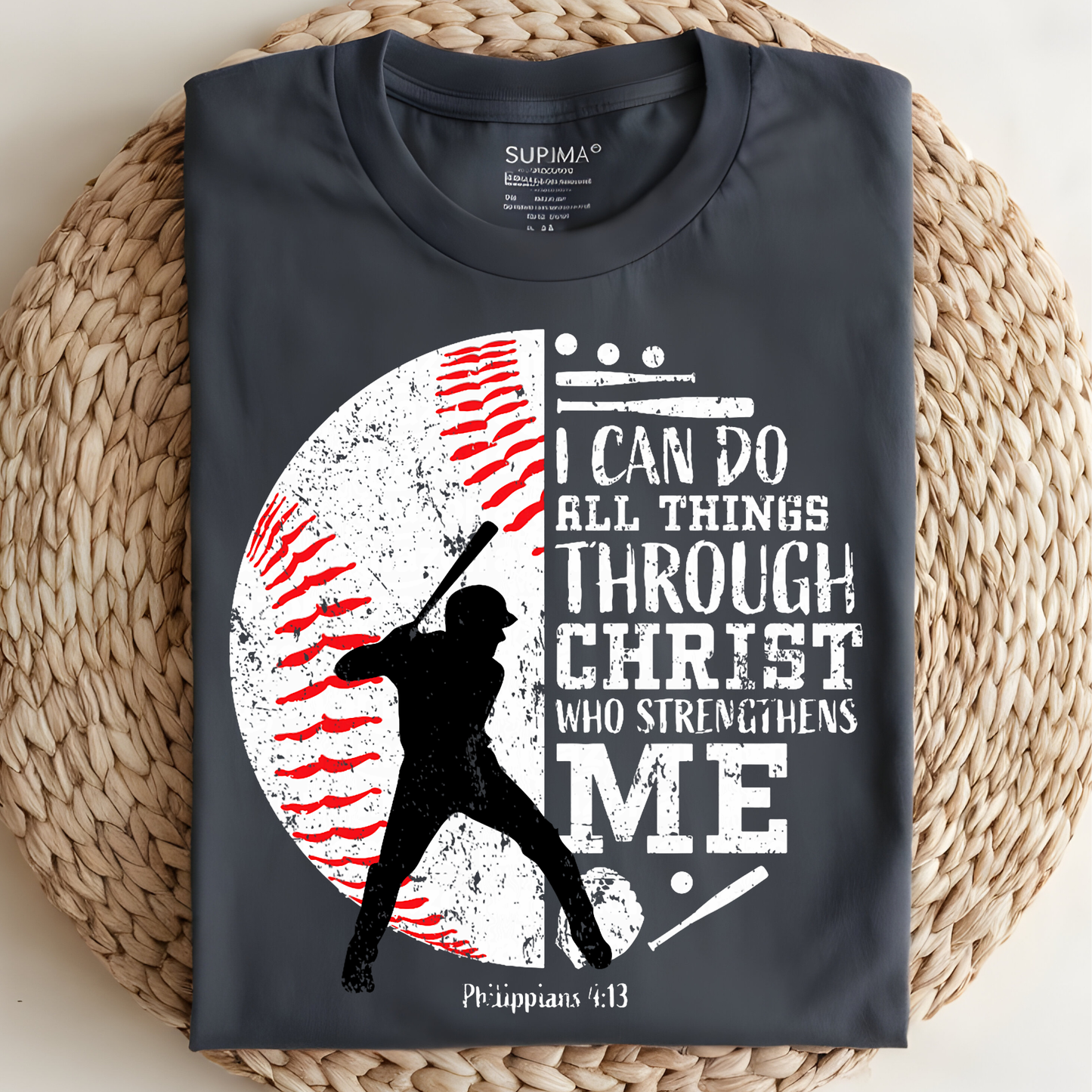 I Can Do All Things Baseball DTF Print Adult & Kids