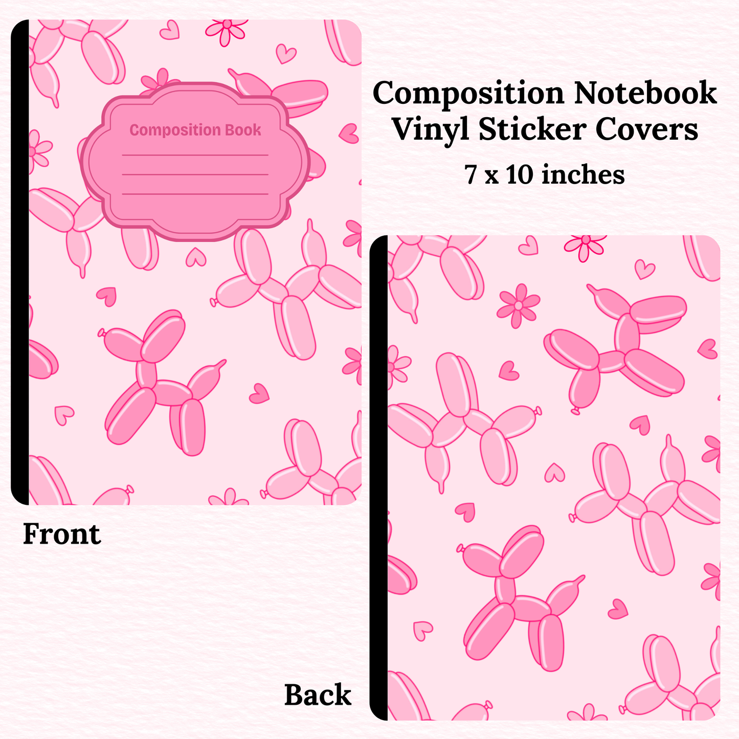 Balloon Dogs Notebook Vinyl Cover