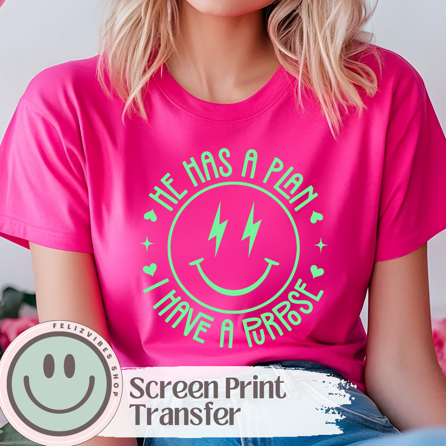 He Has A Plan Screen Print