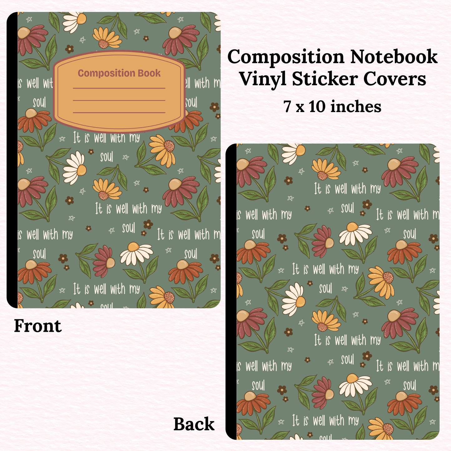 Well With my Soul Composition Notebook Vinyl Cover