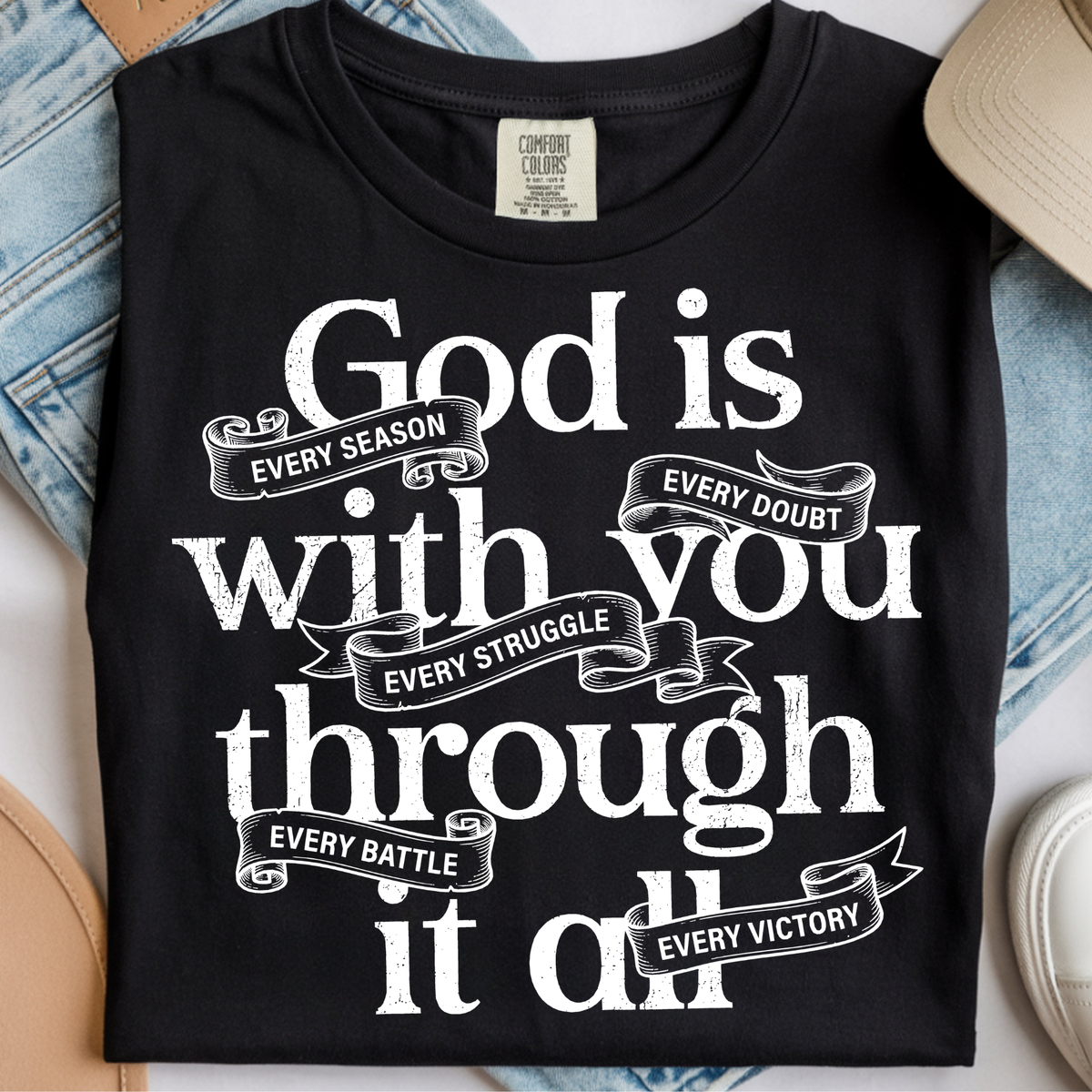 God is With You DTF Print