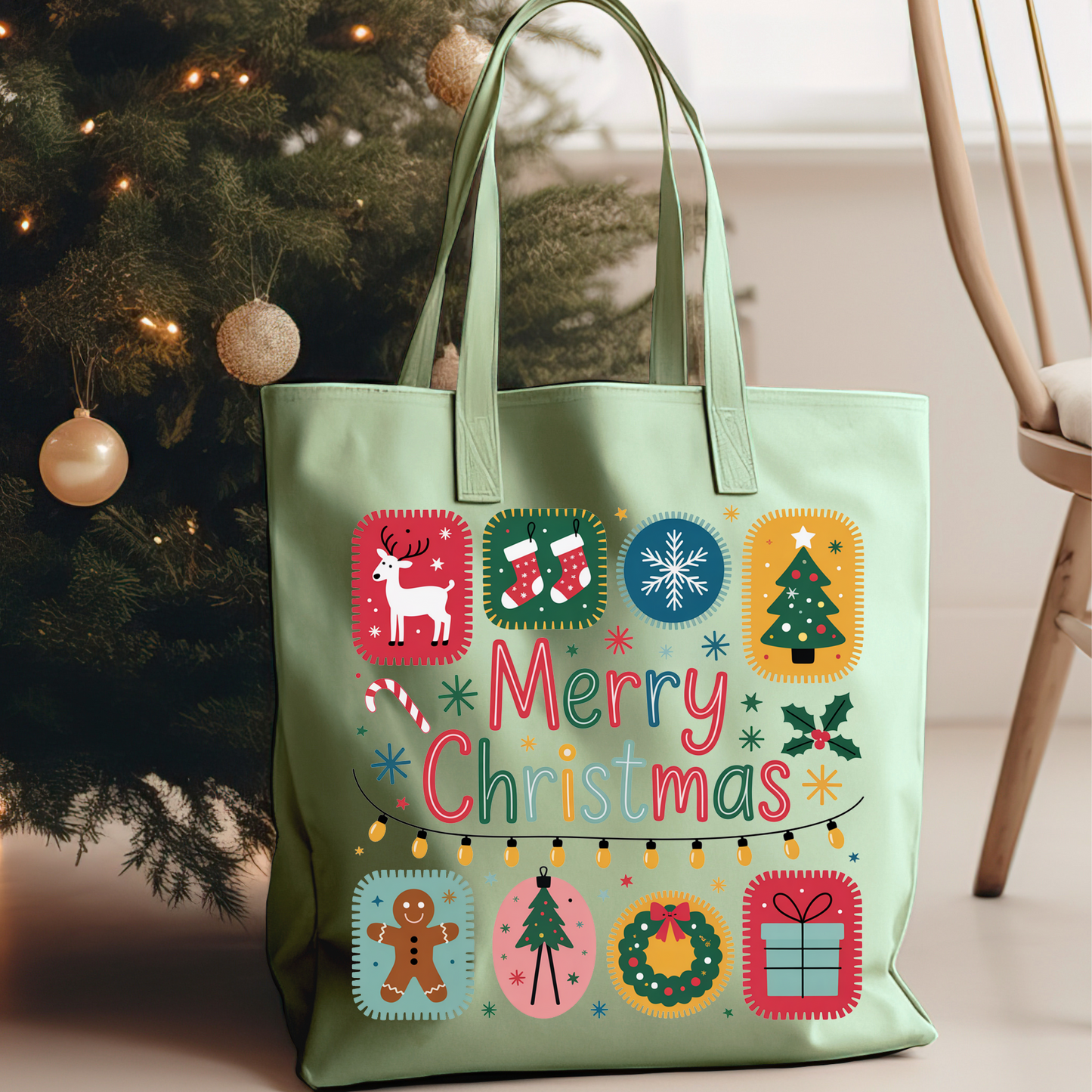 Merry Christmas Stamps DTF Print