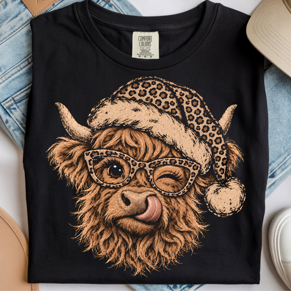 Animal Print Cow DTF Print