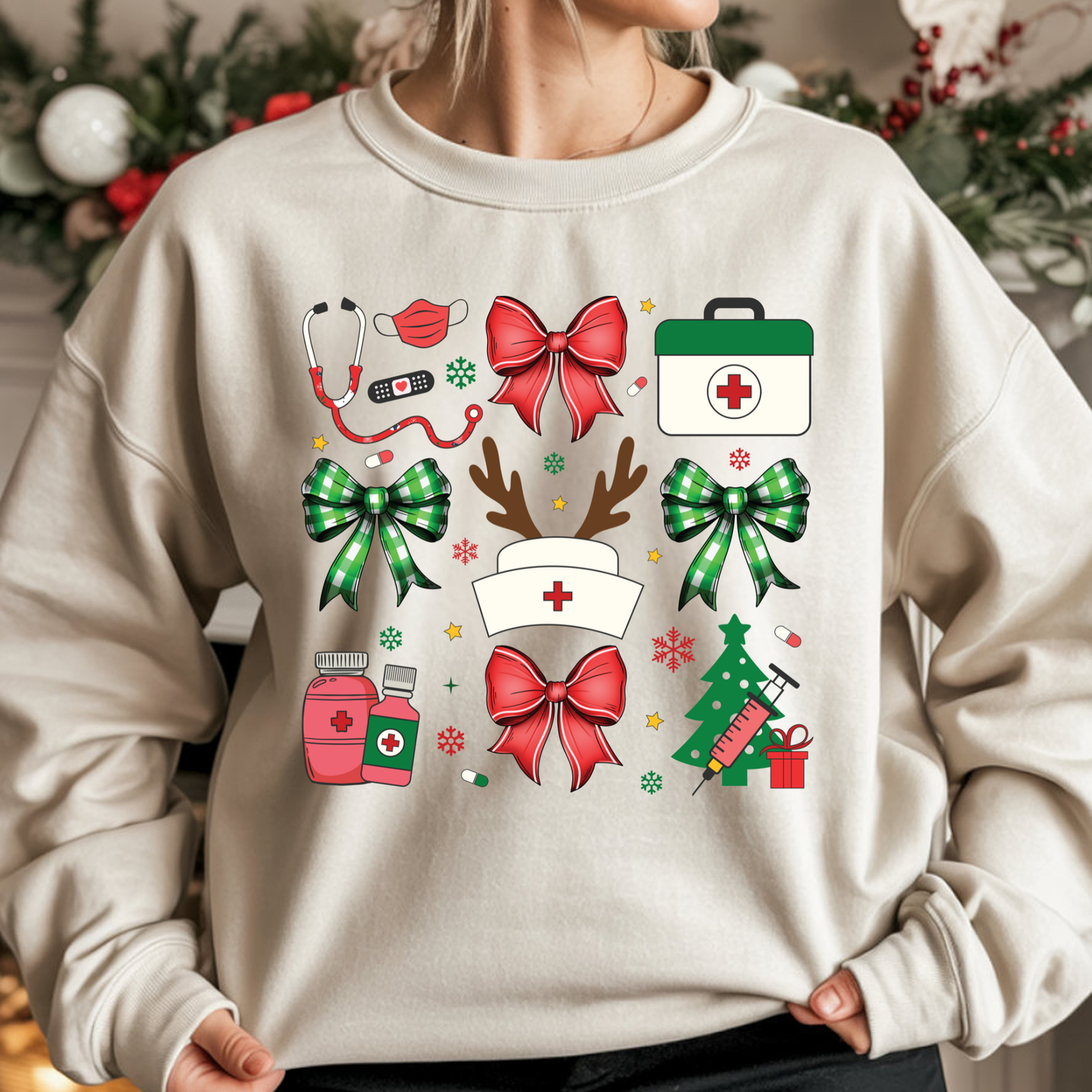 Medical Christmas DTF Print