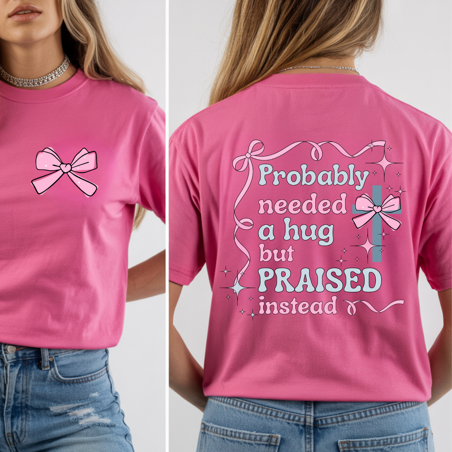 Praised Instead Screen Print with Pocket