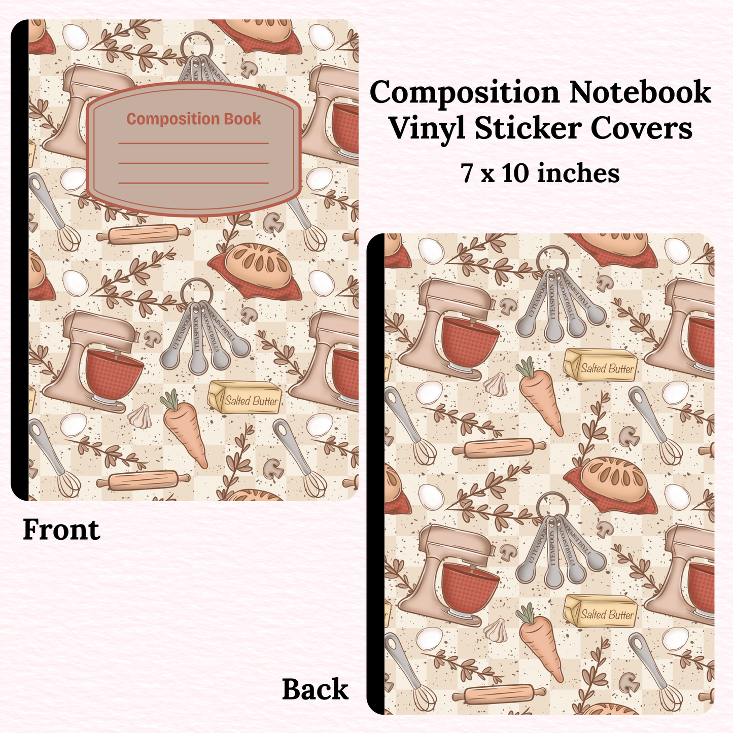 Baking Composition Notebook Vinyl Cover