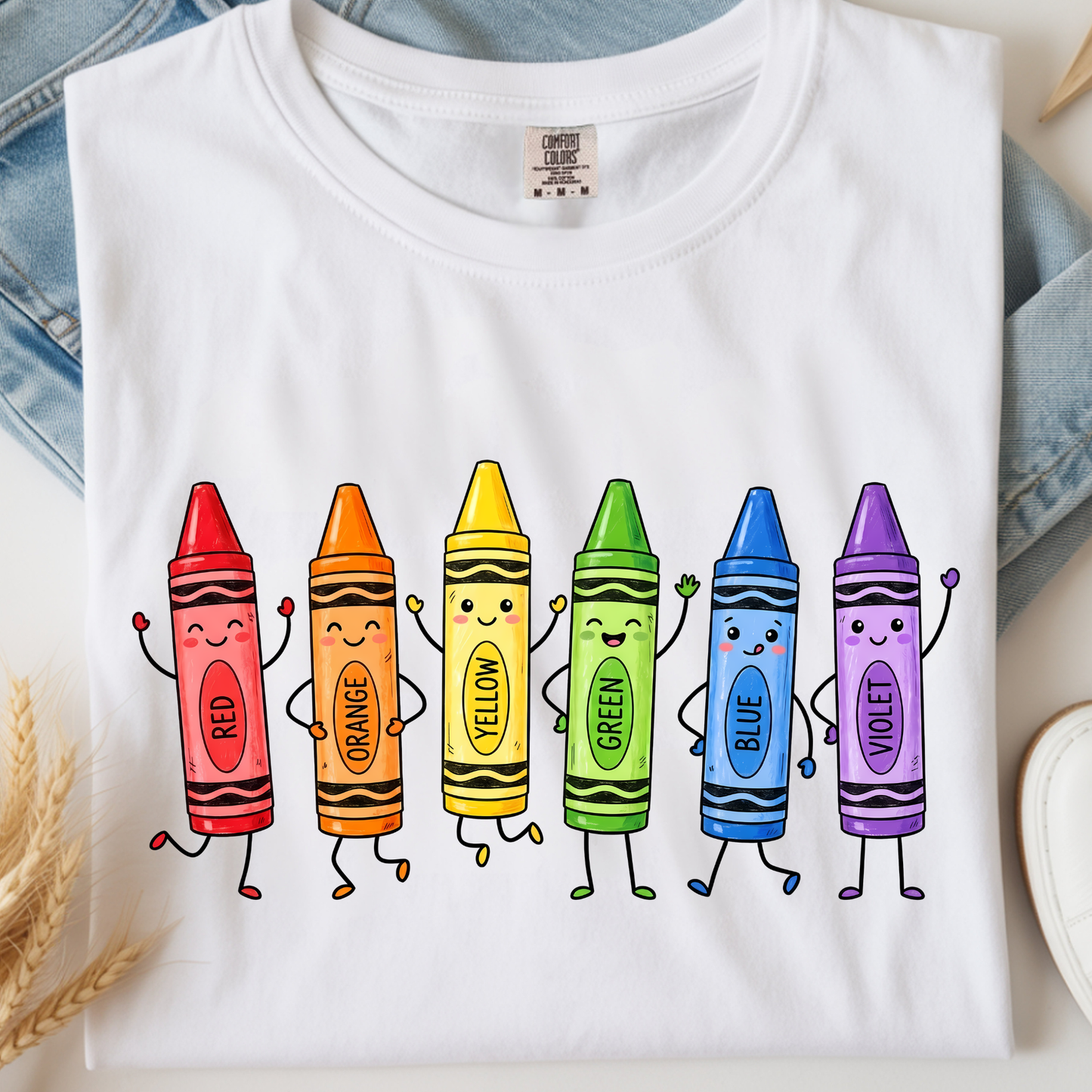 Crayons DTF Print
