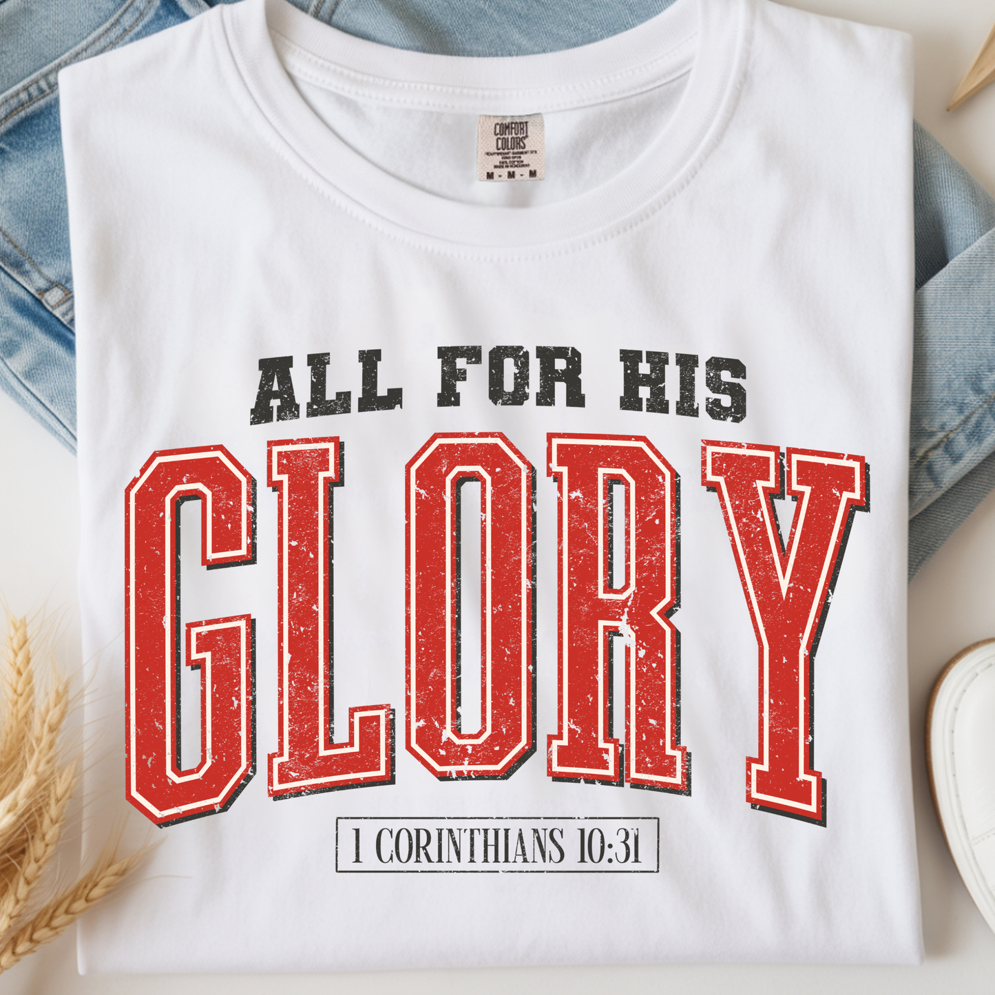 All for His Glory DTF Print