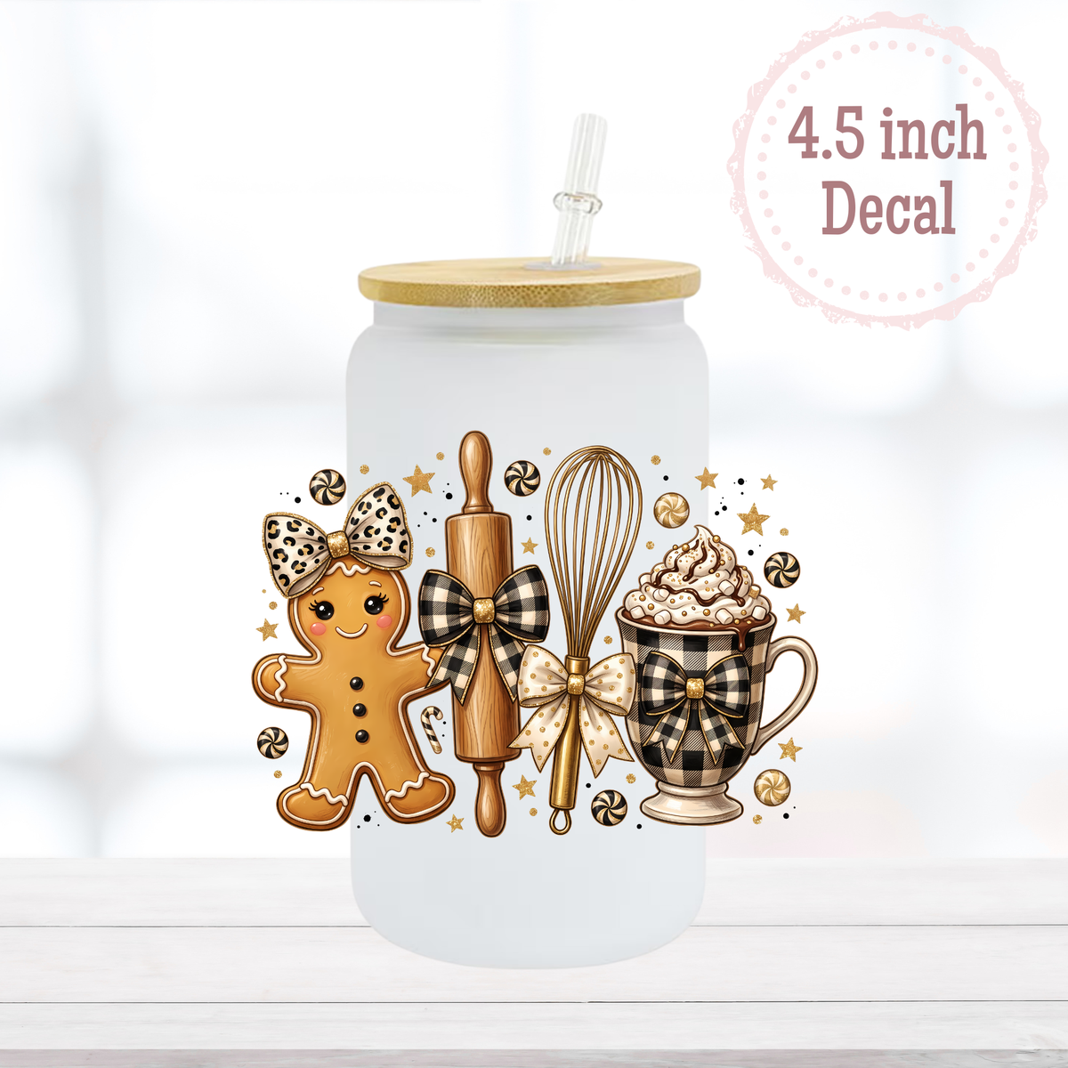 Gingerbread Baker UVDTF Decal