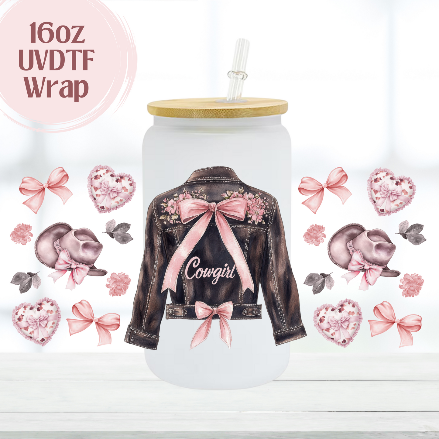 Cowgirl Jacket 16oz UVDTF Cup Wrap