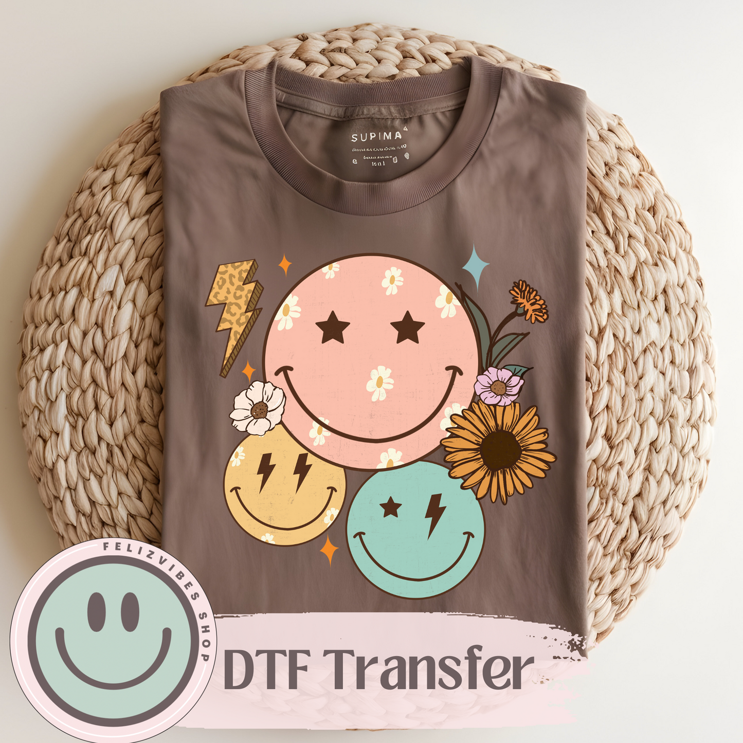 Fall Smileys DTF Print